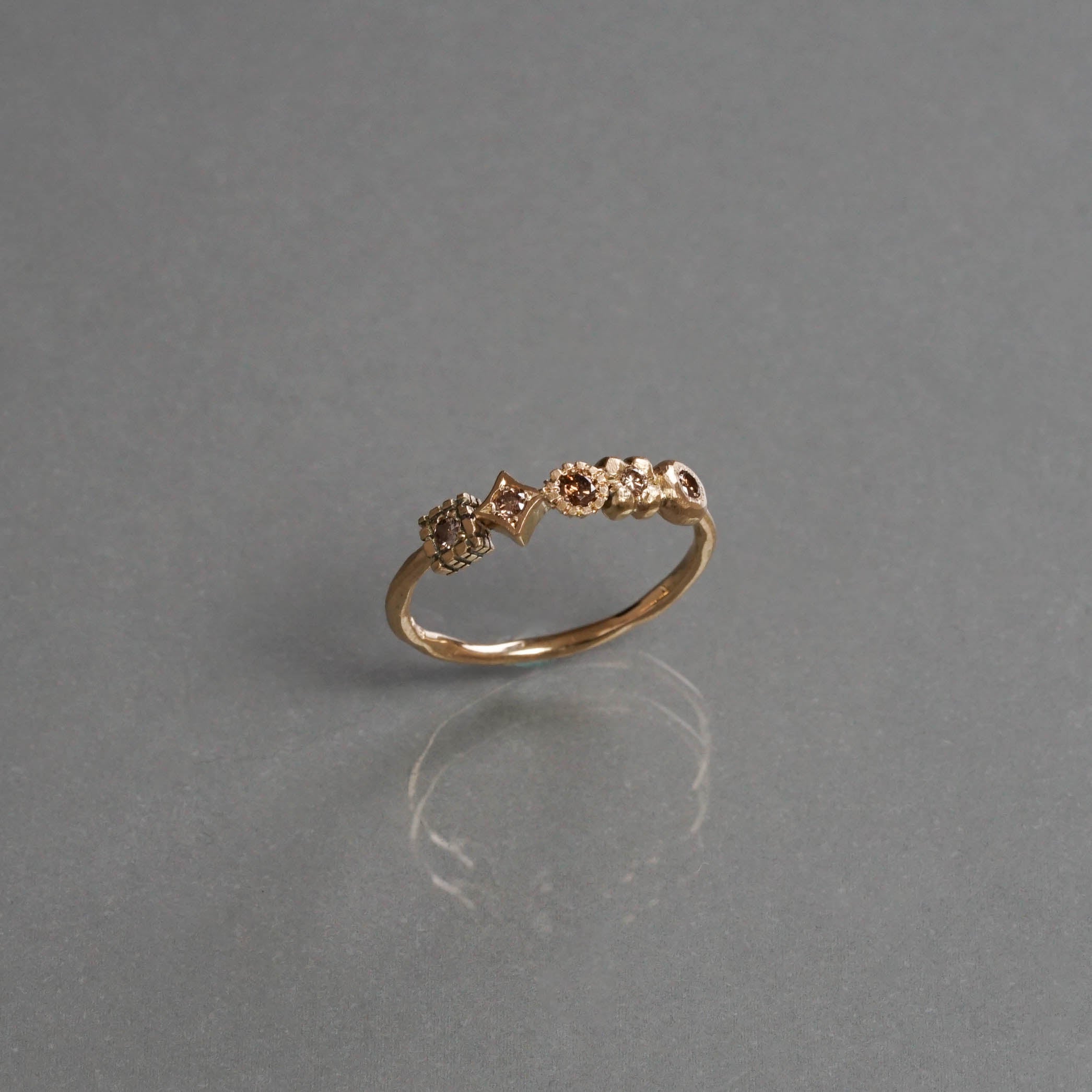 Atelier d'antan - Mixed Chocolate Ring［A024242AR037 K18］リング