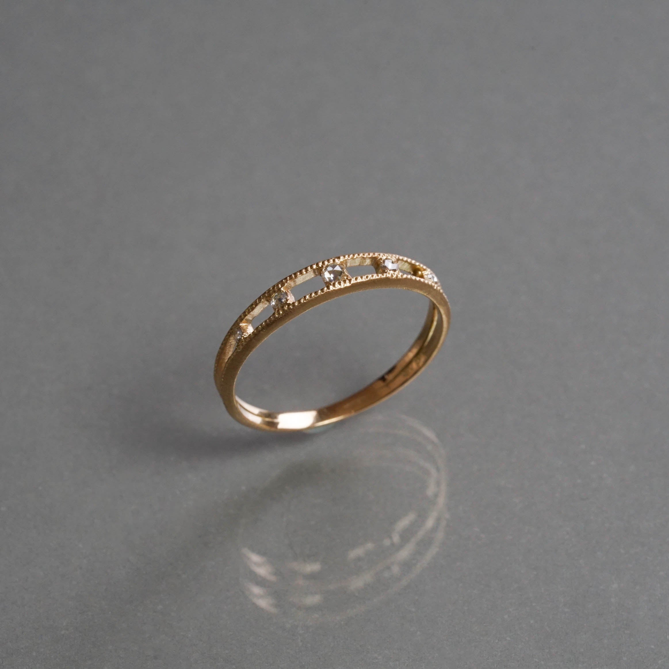 Atelier d'antan -  Rosecut Dia Ring［A023232AR058 K18］リング