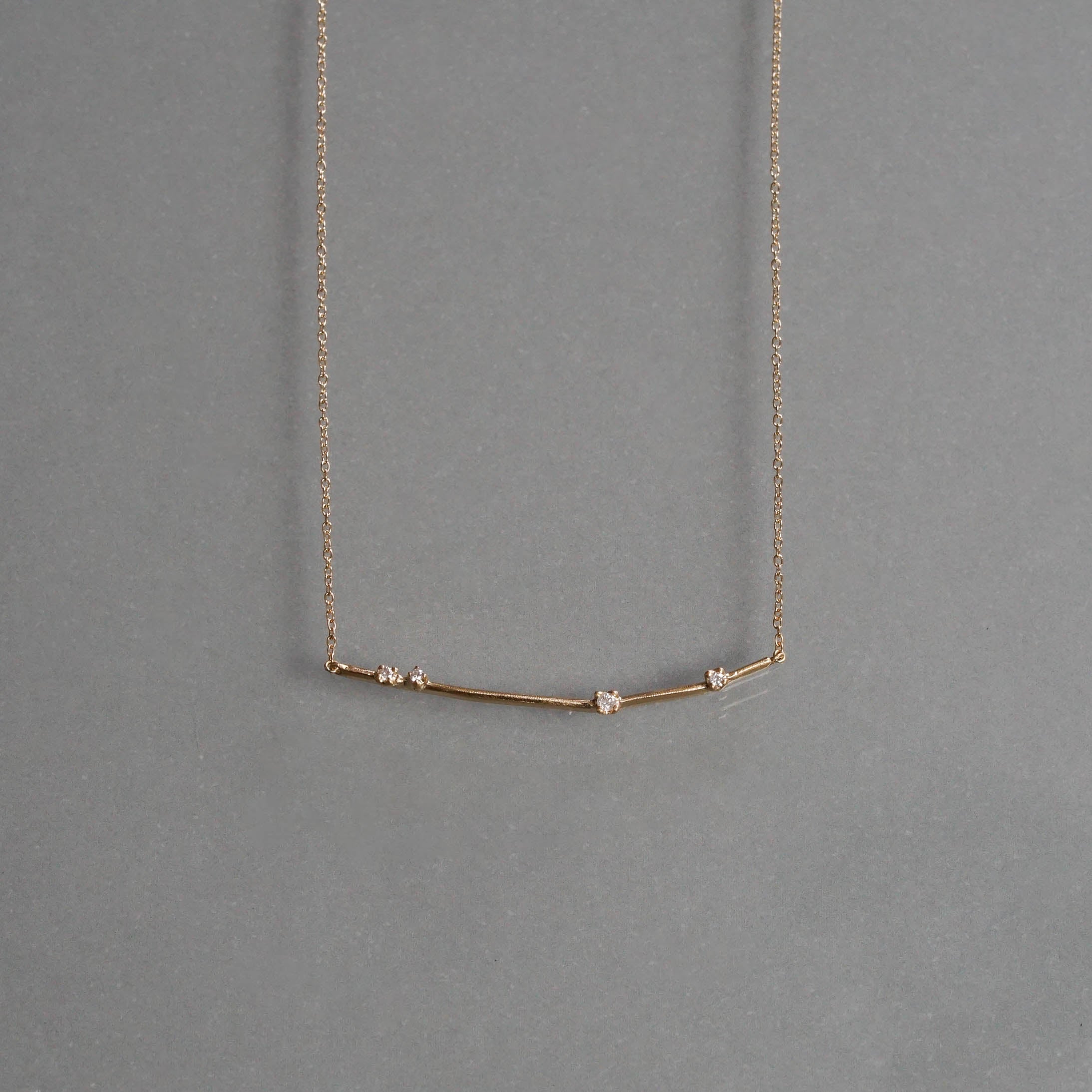 Atelier d'antan - 4 Dia R Necklace［A022221AN034 K18］ネックレス