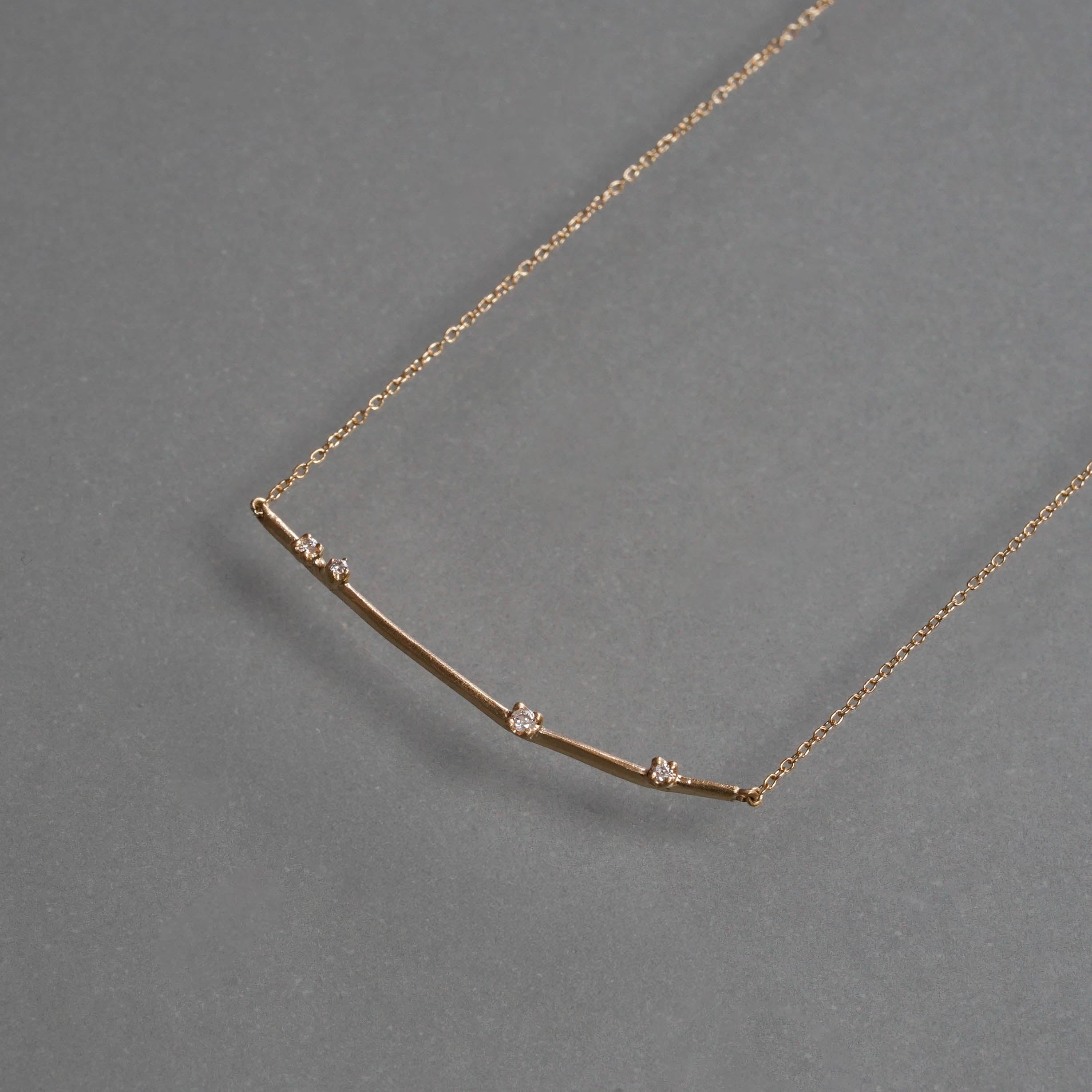 Atelier d'antan - 4 Dia R Necklace［A022221AN034 K18］ネックレス