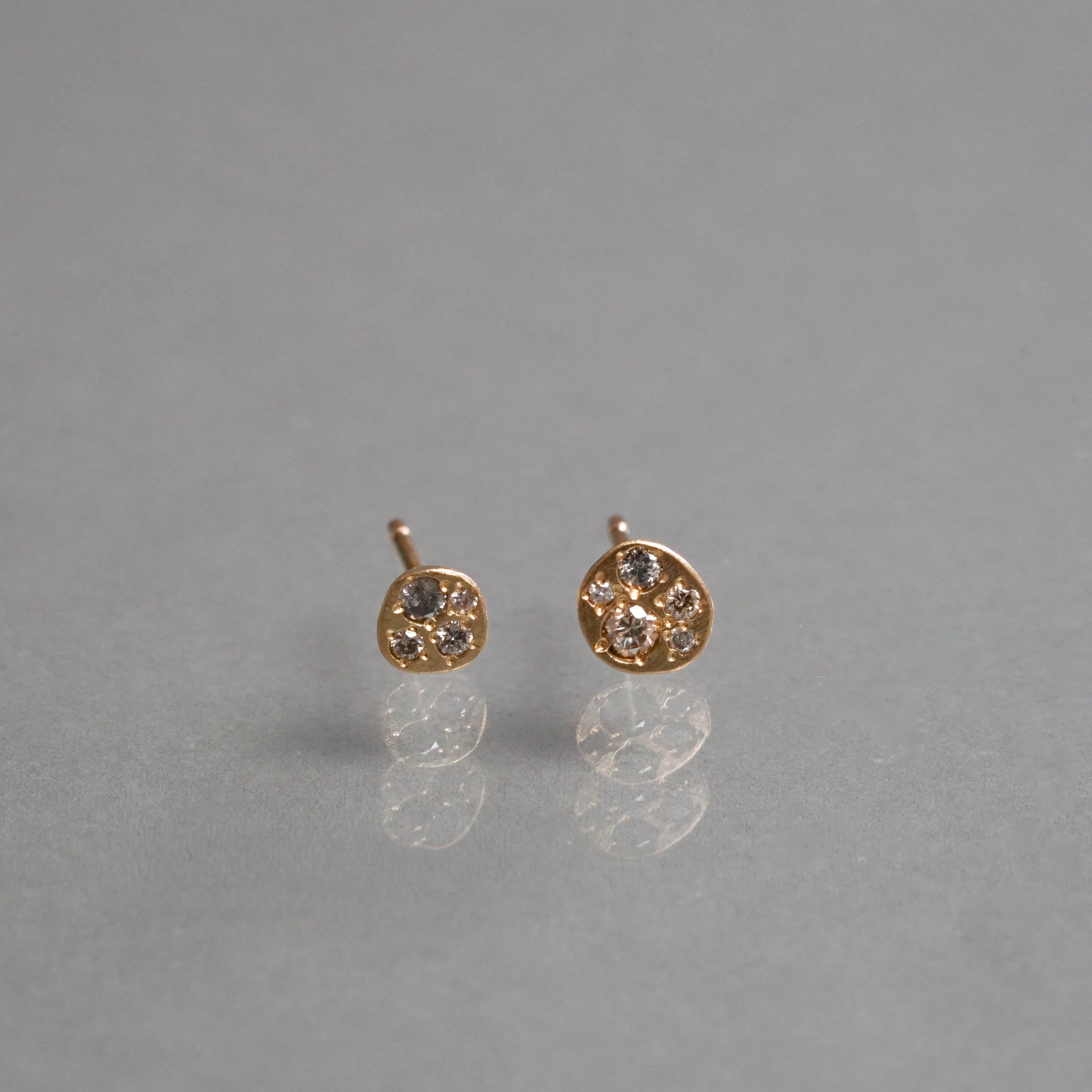 Atelier d'antan - Round Chocolate Pierce［A024201AP013 K18］ピアス