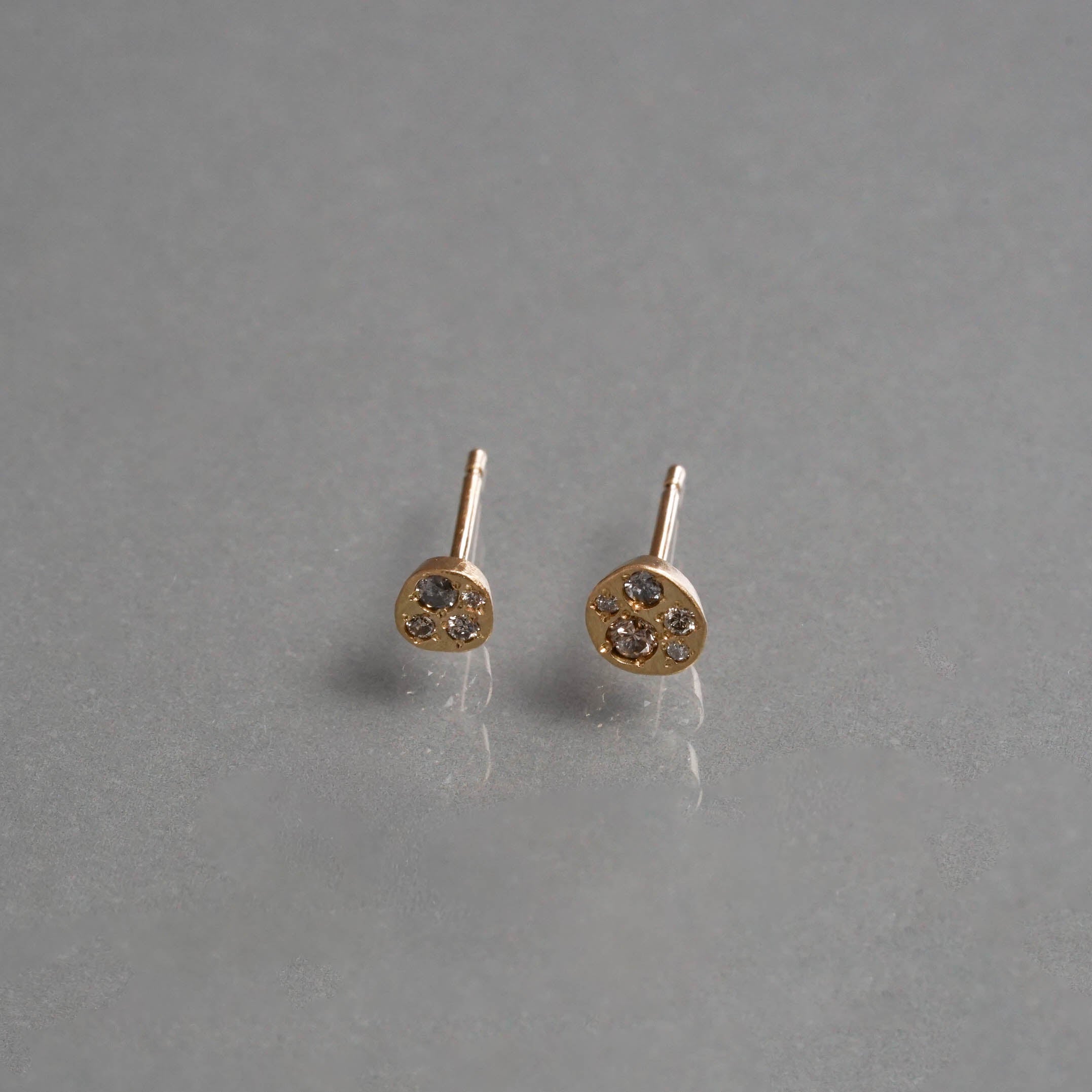 Atelier d'antan - Round Chocolate Pierce［A024201AP013 K18］ピアス