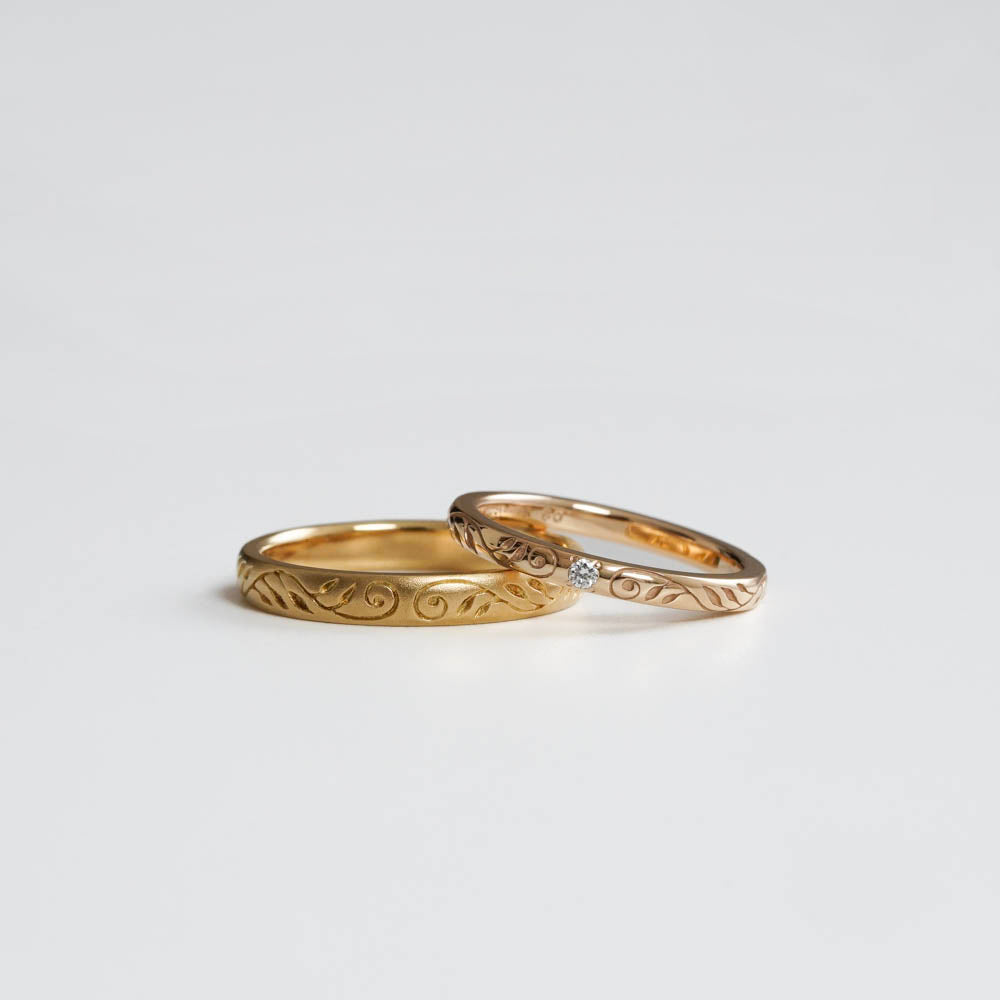 FRAU KOBE BRIDAL RING［NATURE NW004］結婚指輪（ペア）