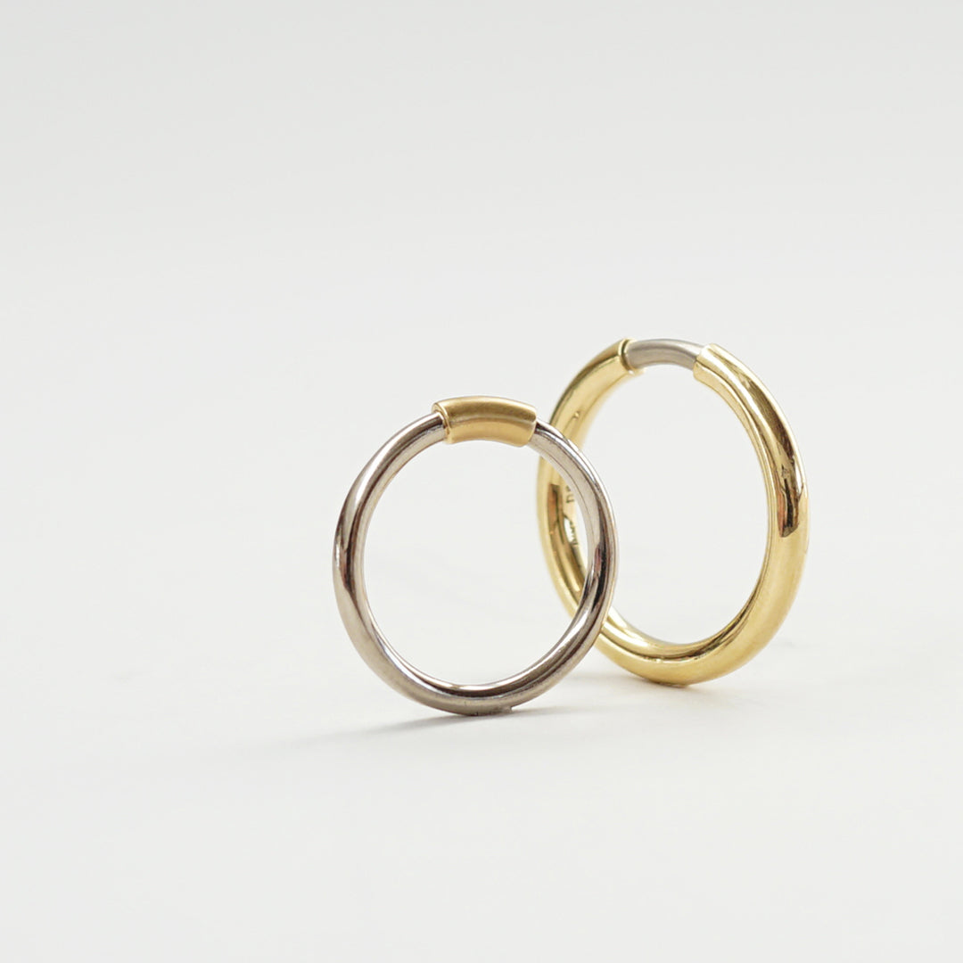 BRIDAL RING［001 PLAIN - K18WG×K18YG］結婚指輪（ペア）
