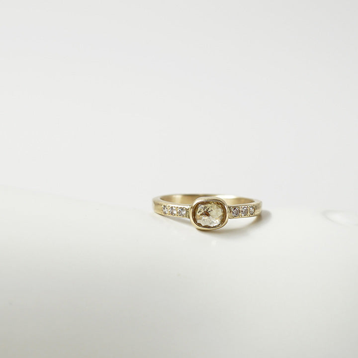 BRIDAL RING［ローズカットダイヤモンドリング K18YG］婚約指輪