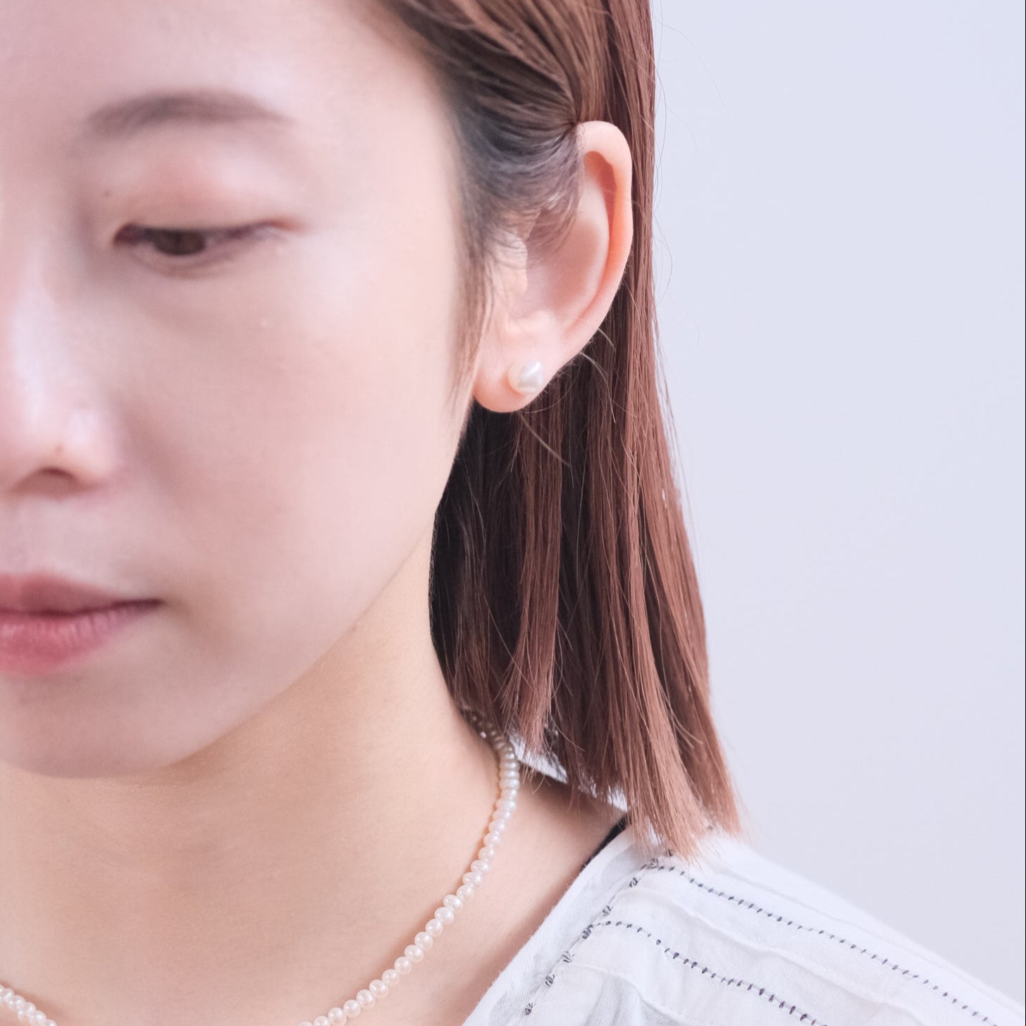 Toile-2 Pearl Pierce［A301172AP128 K10YG］ピアス