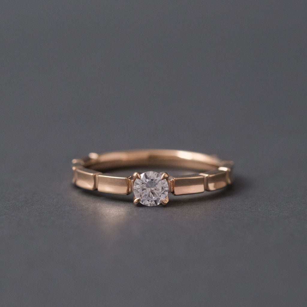 FRAU KOBE BRIDAL RING［CHOCOLA BRICK K18PG］婚約指輪