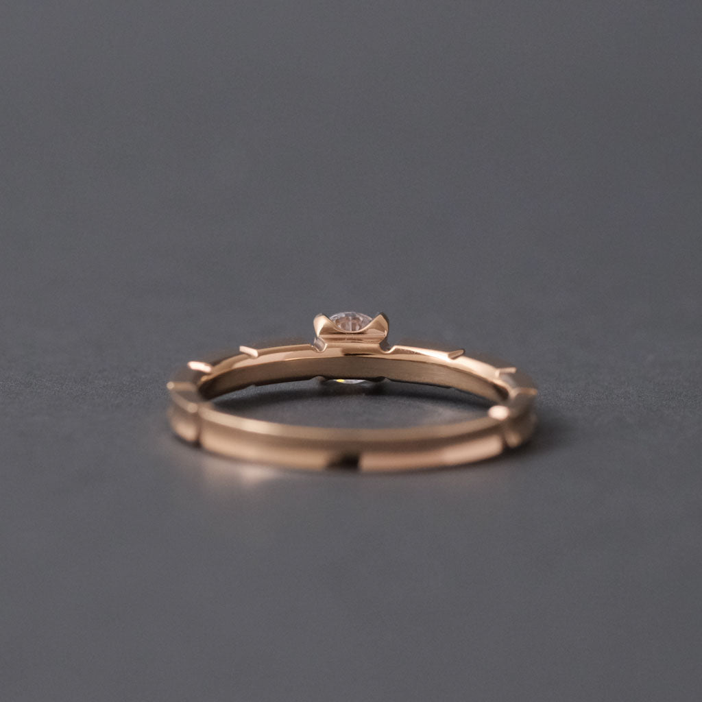 FRAU KOBE BRIDAL RING［CHOCOLA BRICK K18PG］婚約指輪