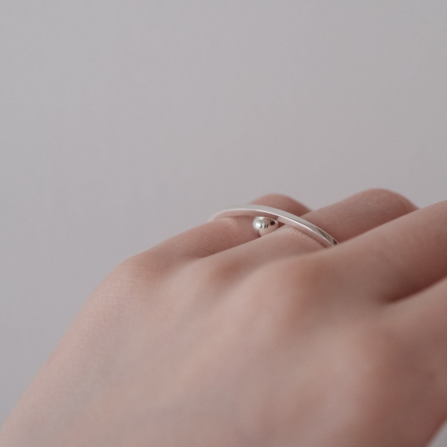 GEOMETRIC oval double ring 2［GE1-02 Silver］リング