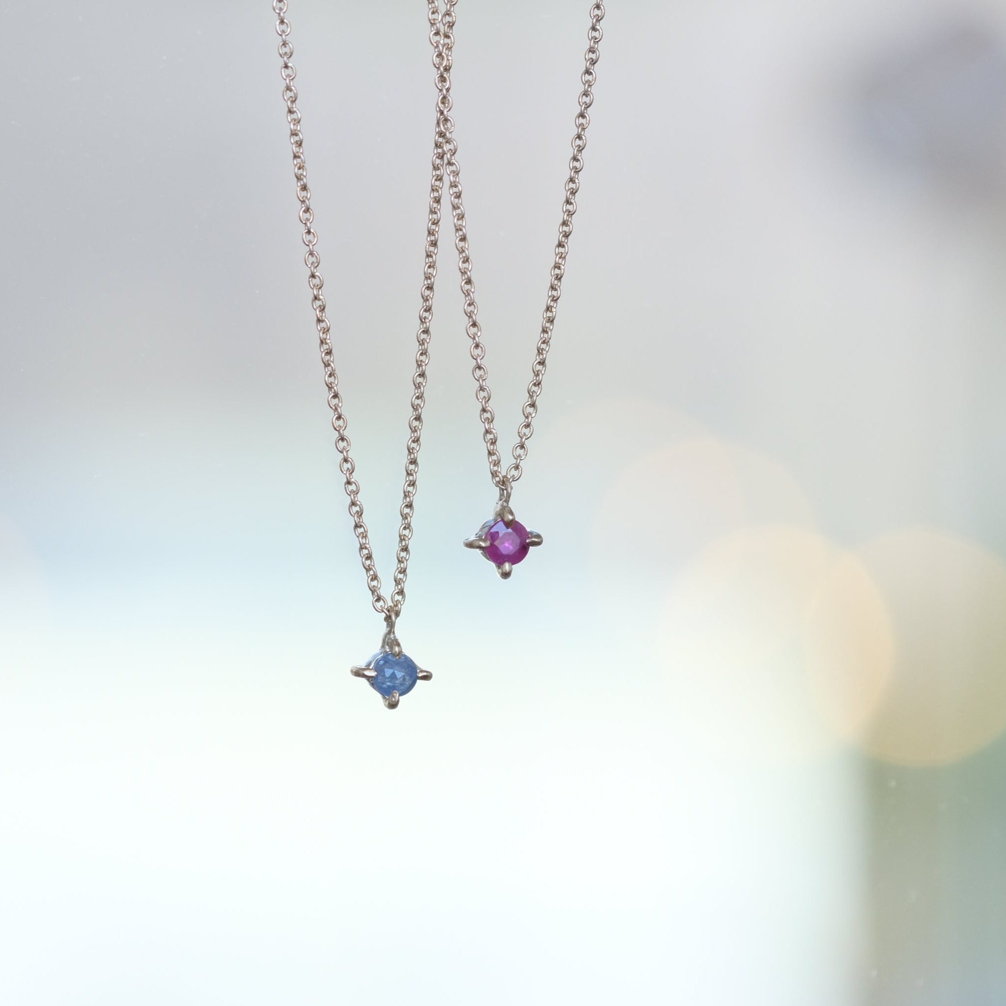 Rosecut Sapphire Necklace［A301211AN217 K10］ネックレス