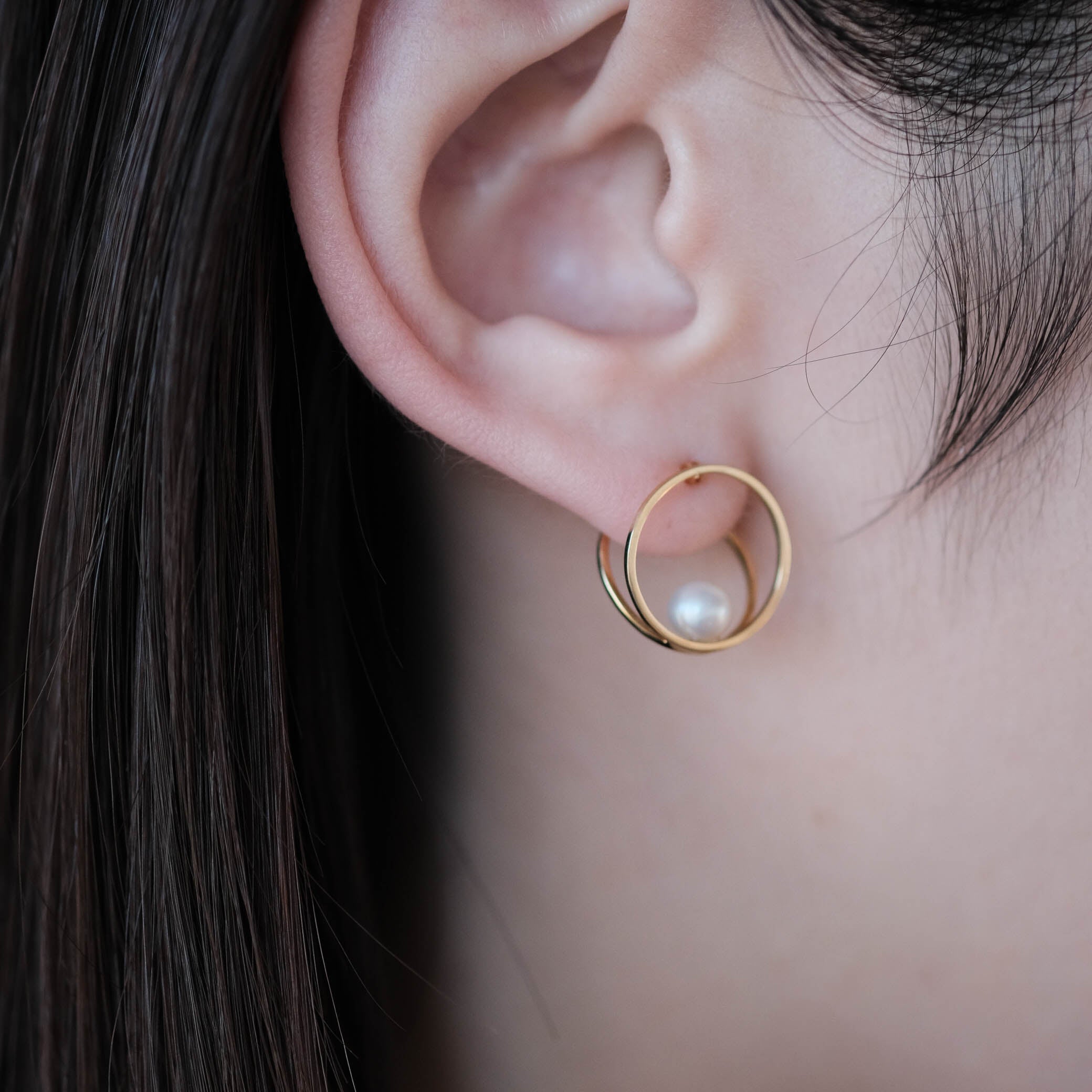 januka-CLIP PEARL Earrings S［SV/K18GP］イヤリング