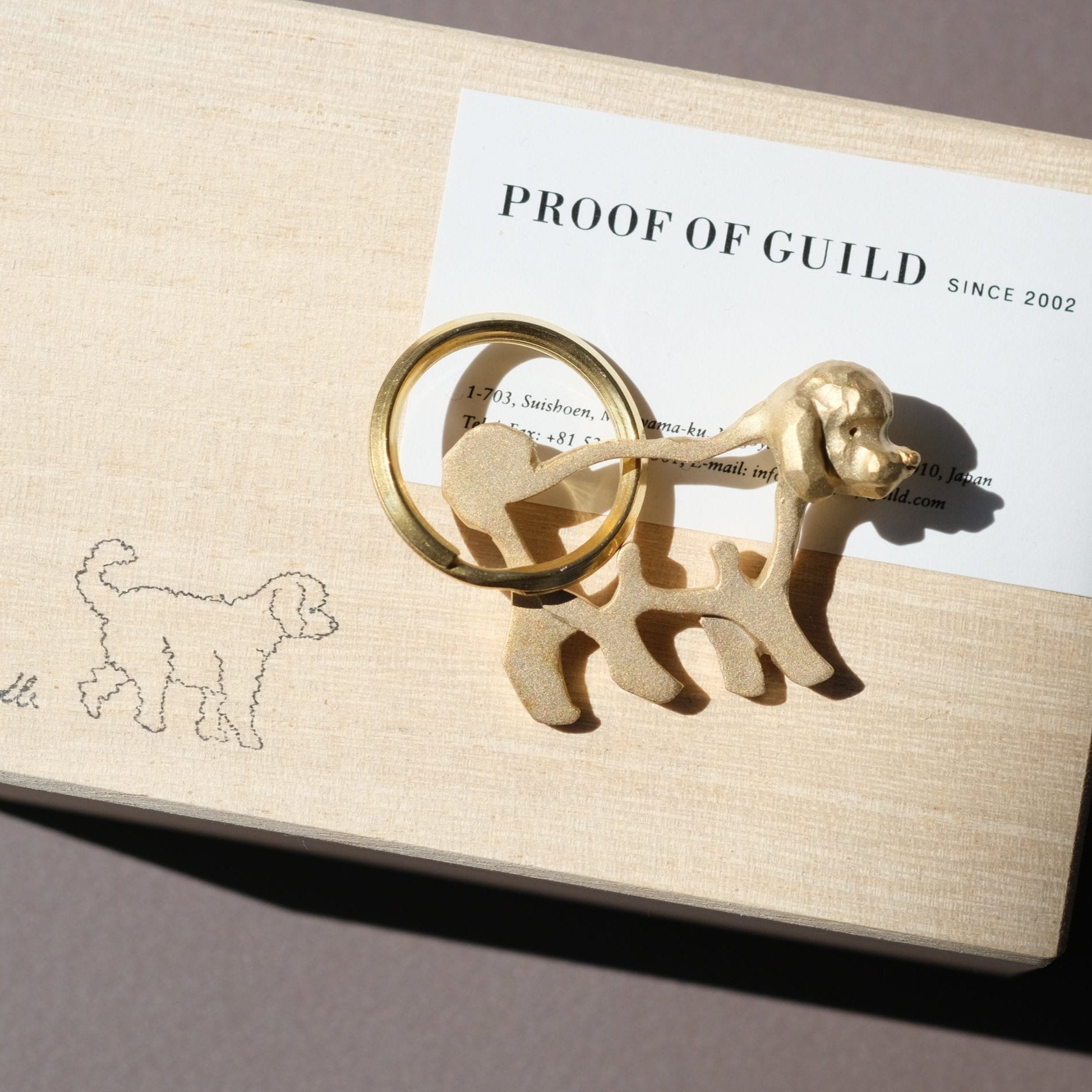 PROOF OF GUILD-Poodle Keyring［ED-1 真鍮］キーリング