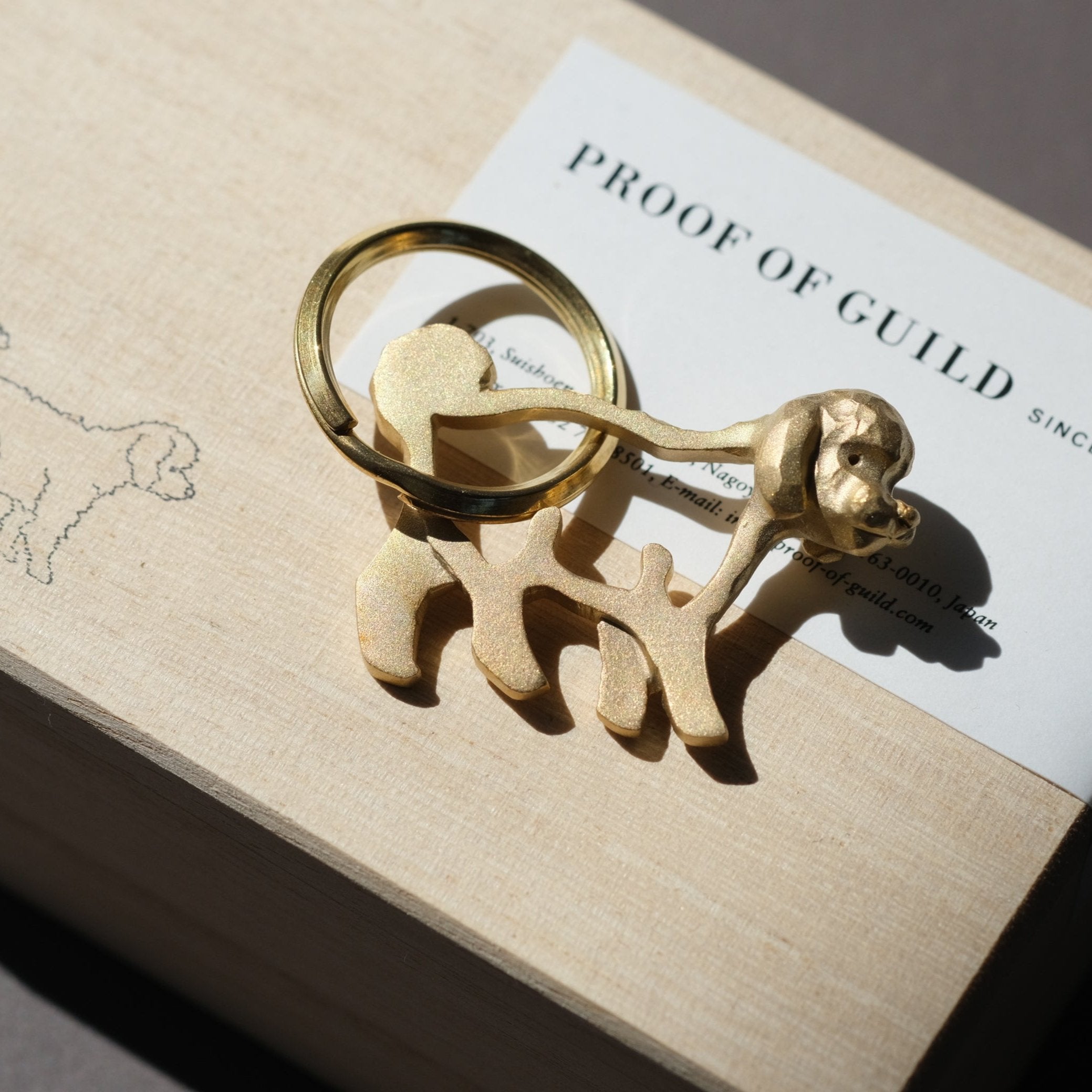 PROOF OF GUILD-Poodle Keyring［ED-1 真鍮］キーリング