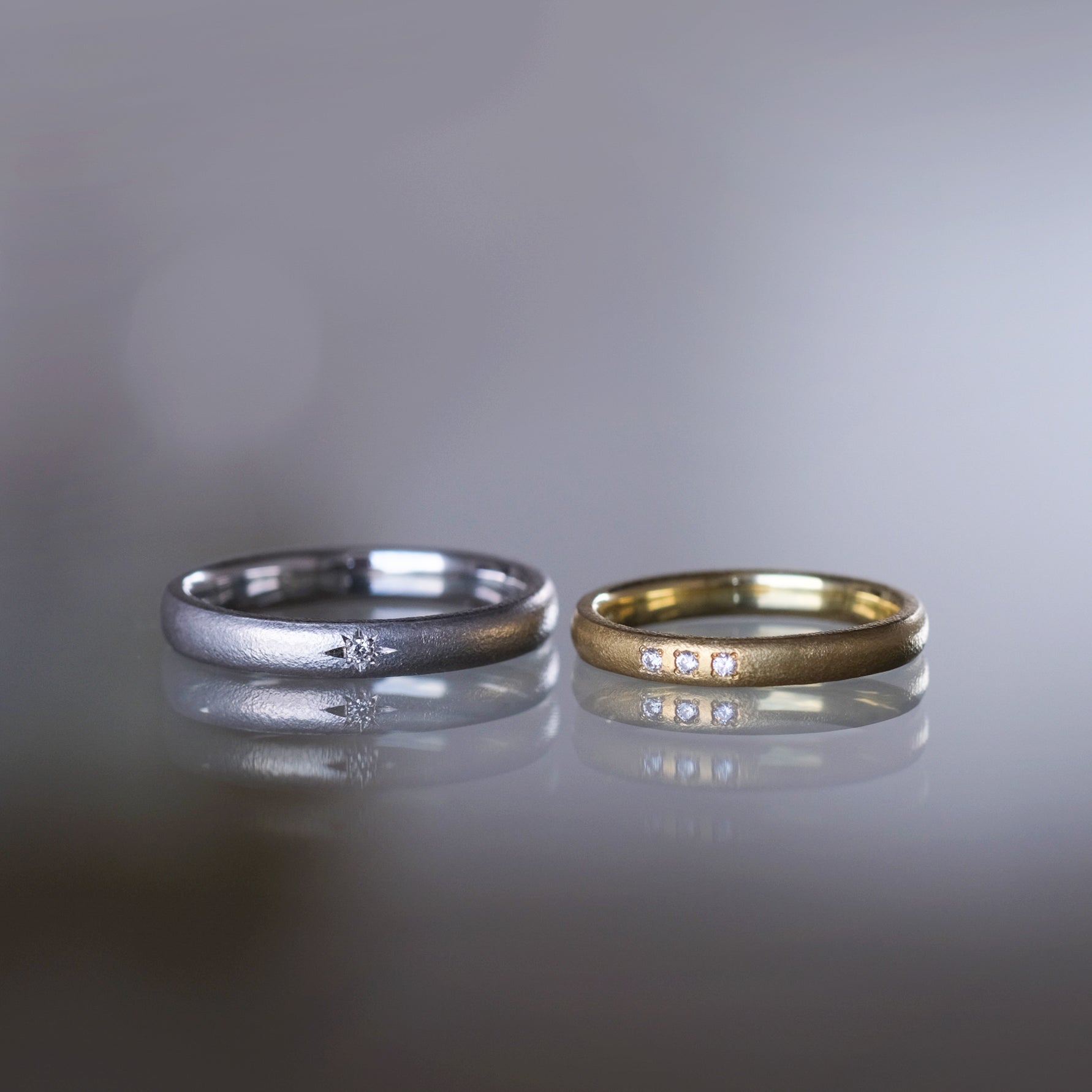 Ryui-BRIDAL RING［Norme Pt900/K18YG］結婚指輪