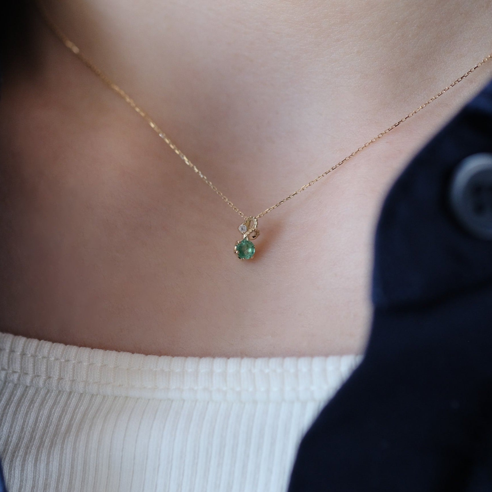 sowi: Secret Garden Necklace［309R0331 K10YG emerald］ネックレス