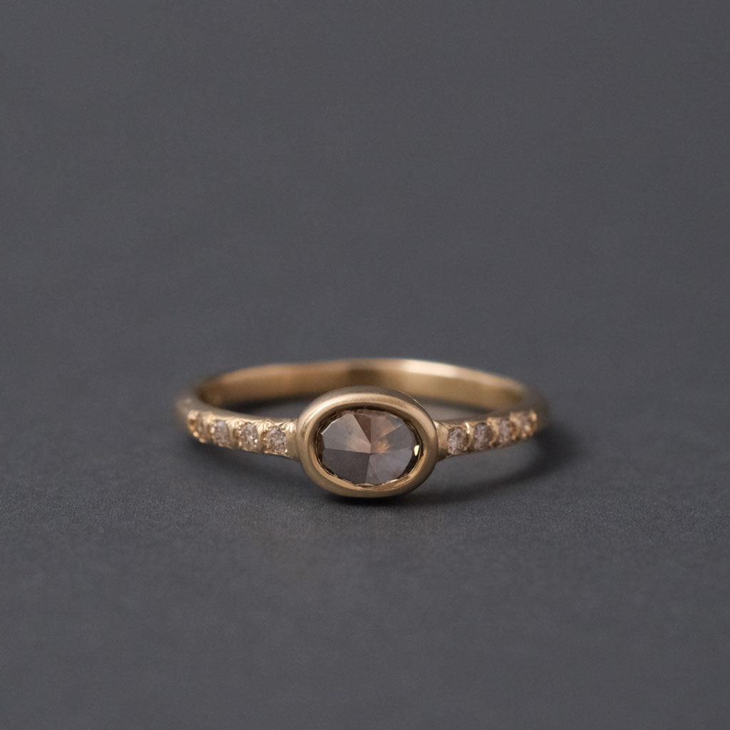 atelier plow BRIDAL RING［ローズカットダイヤモンドリング 1 K18YG］婚約指輪