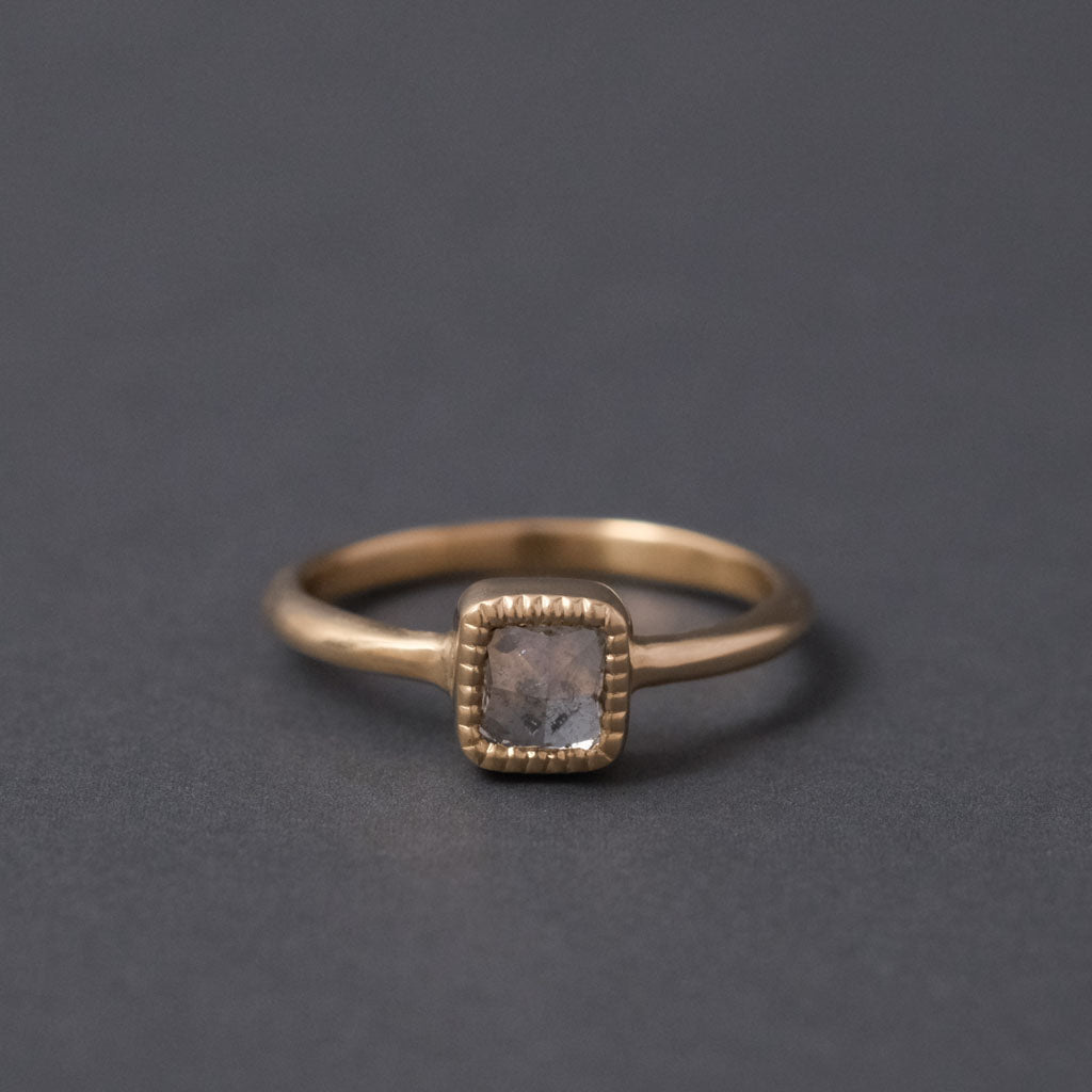 atelier plow BRIDAL RING［ローズカットダイヤモンドリング 3 K18YG］婚約指輪