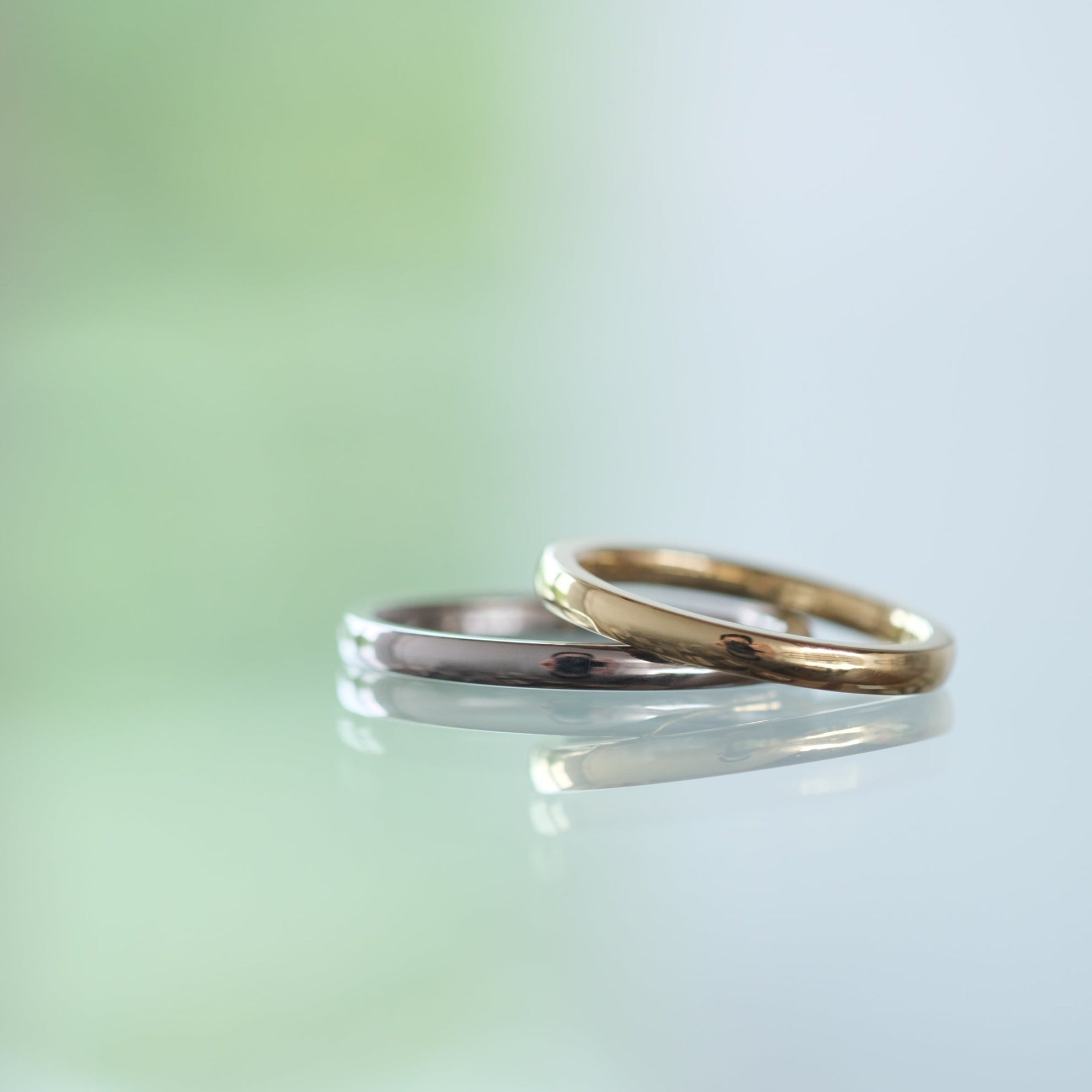 FRAU KOBE BRIDAL RING［NATURE NW005 Pt950/K18YG］結婚指輪（ペア）