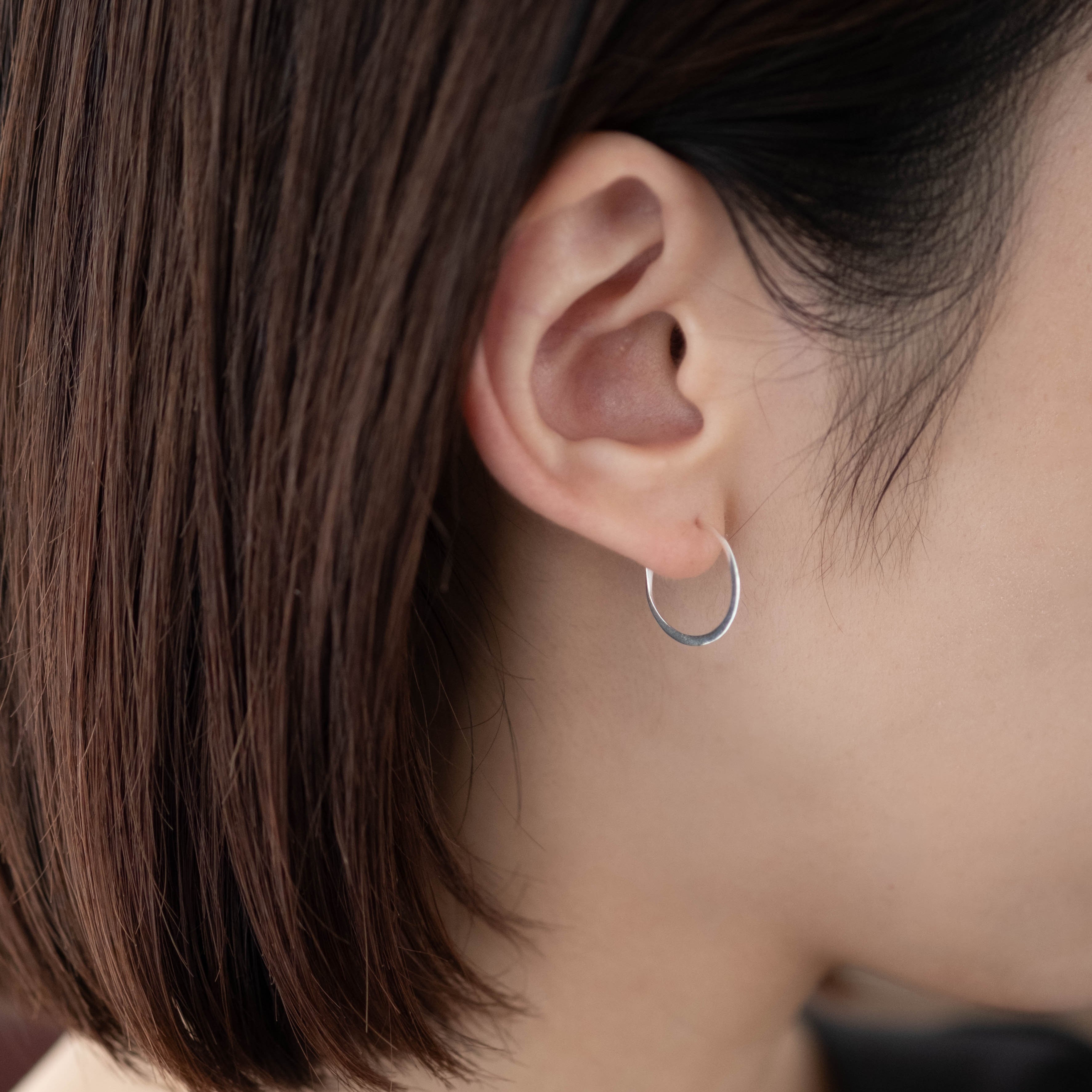 SOURCE objects - Silver Small Round Hoops［MJM1-001S SV］ピアス