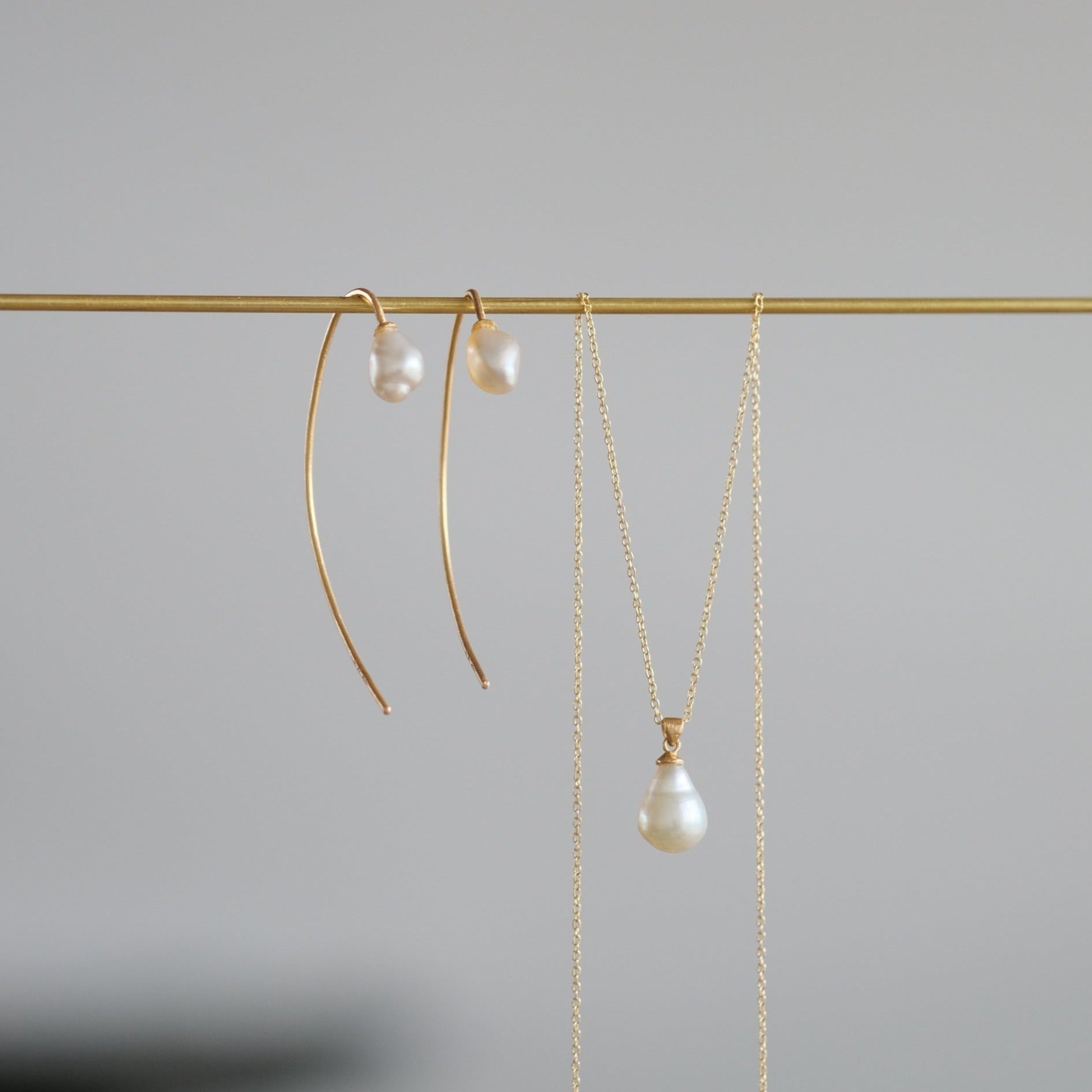 Atelier d'antan：Keshi Pearl Necklace A021201AN004