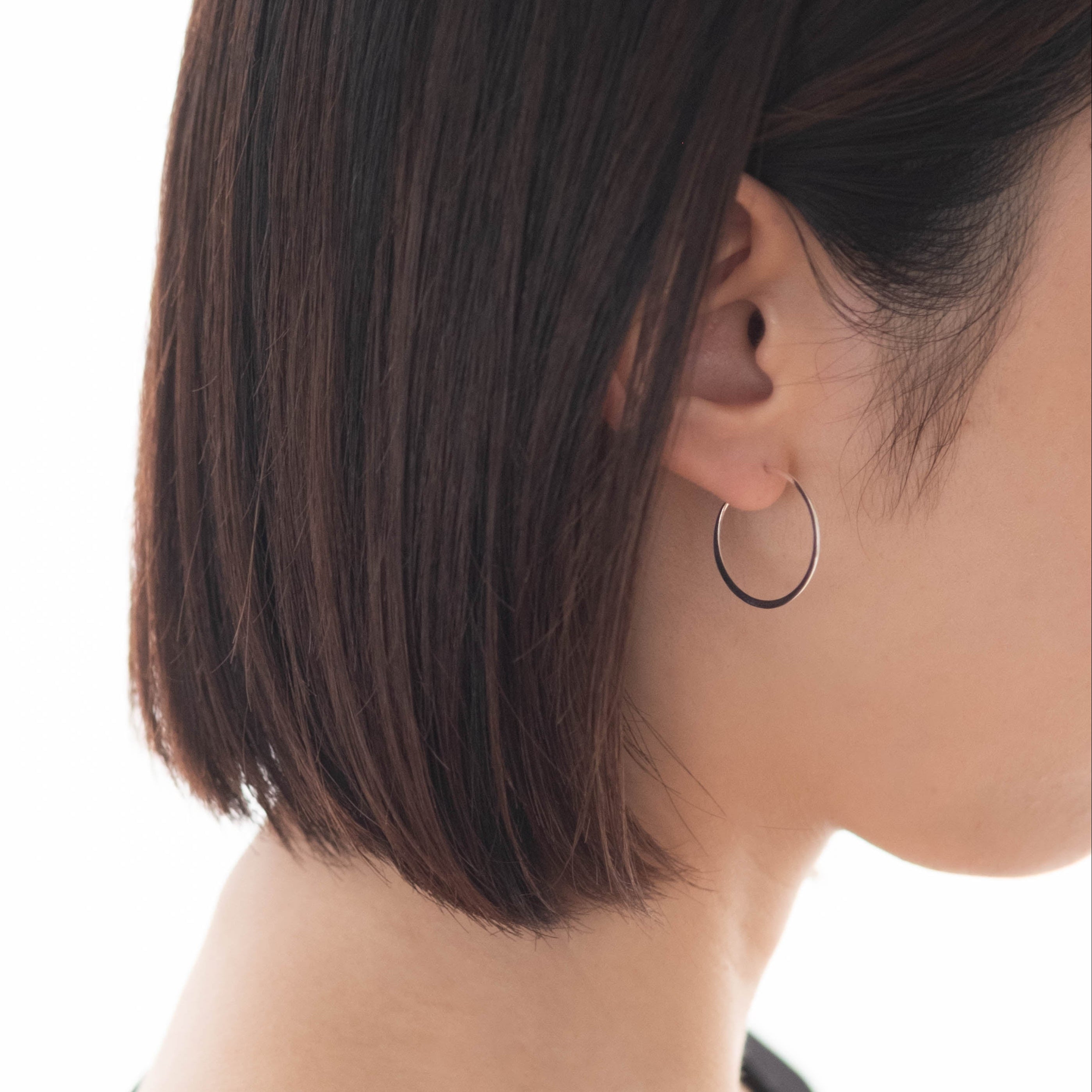 SOURCE objects - Silver Large Round Hoops［MJM1-003S SV］ピアス