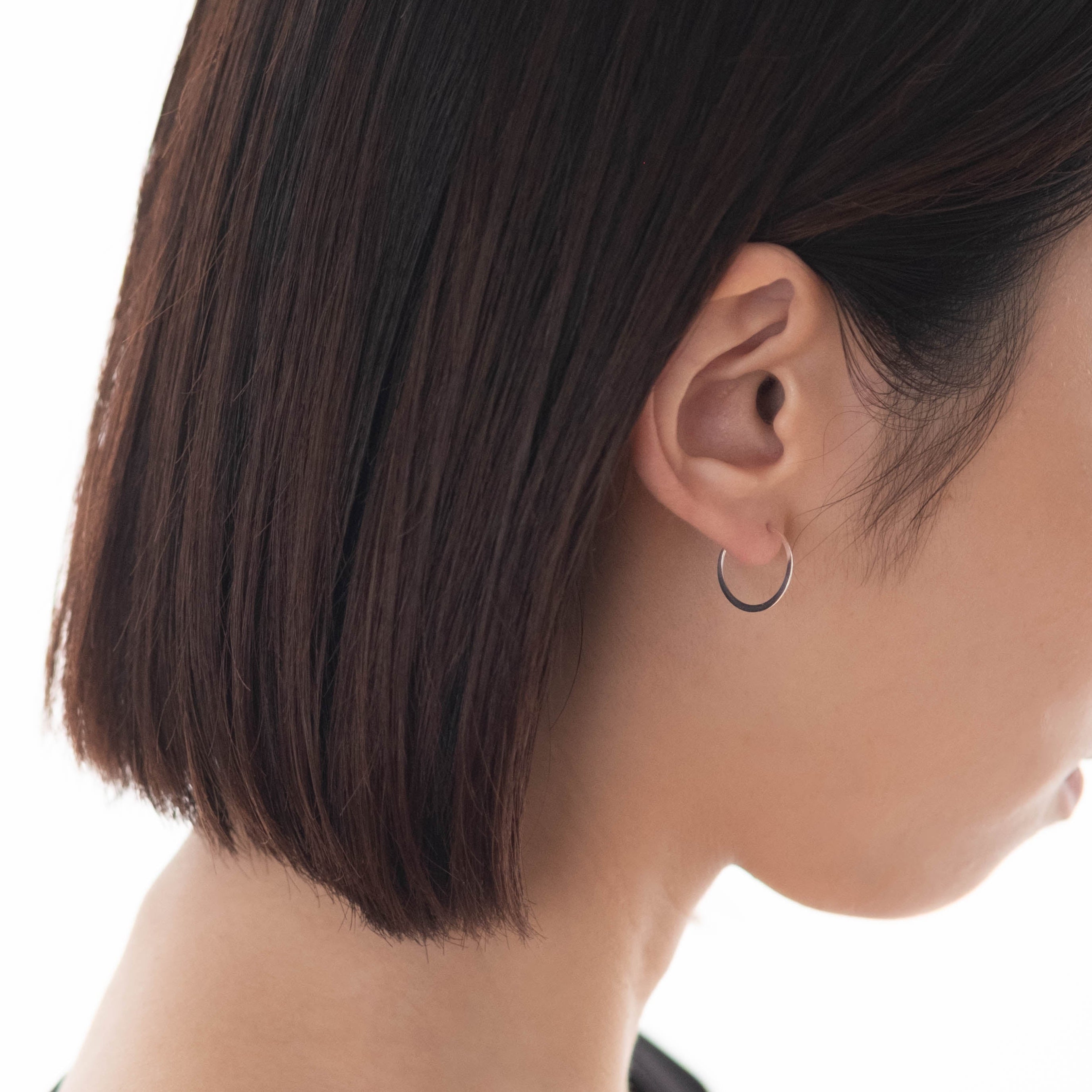 SOURCE objects - Silver Small Round Hoops［MJM1-001S SV］ピアス