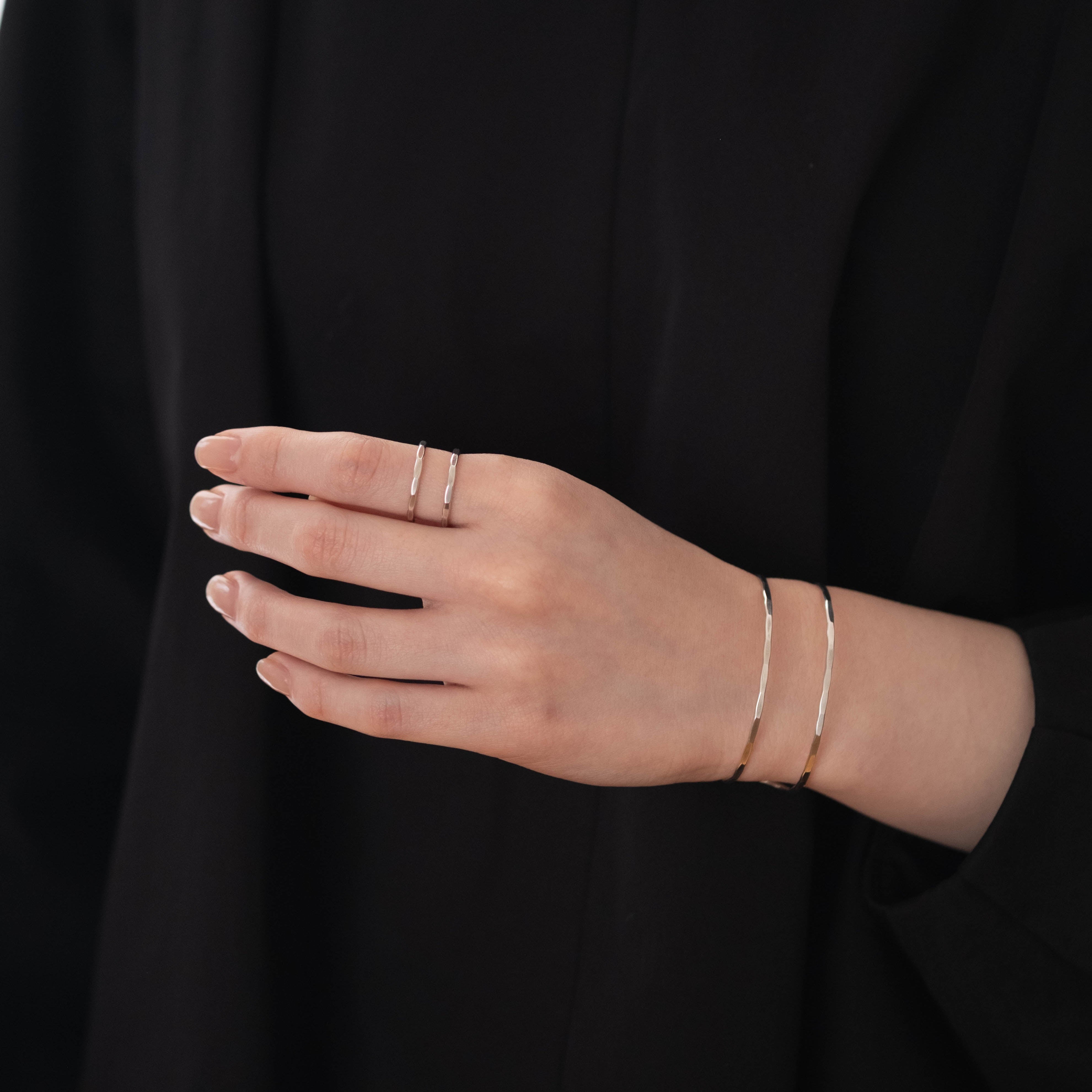 SOURCE objects - Silver Double Bar Bracelet［MJM1-071 SV］ブレスレット