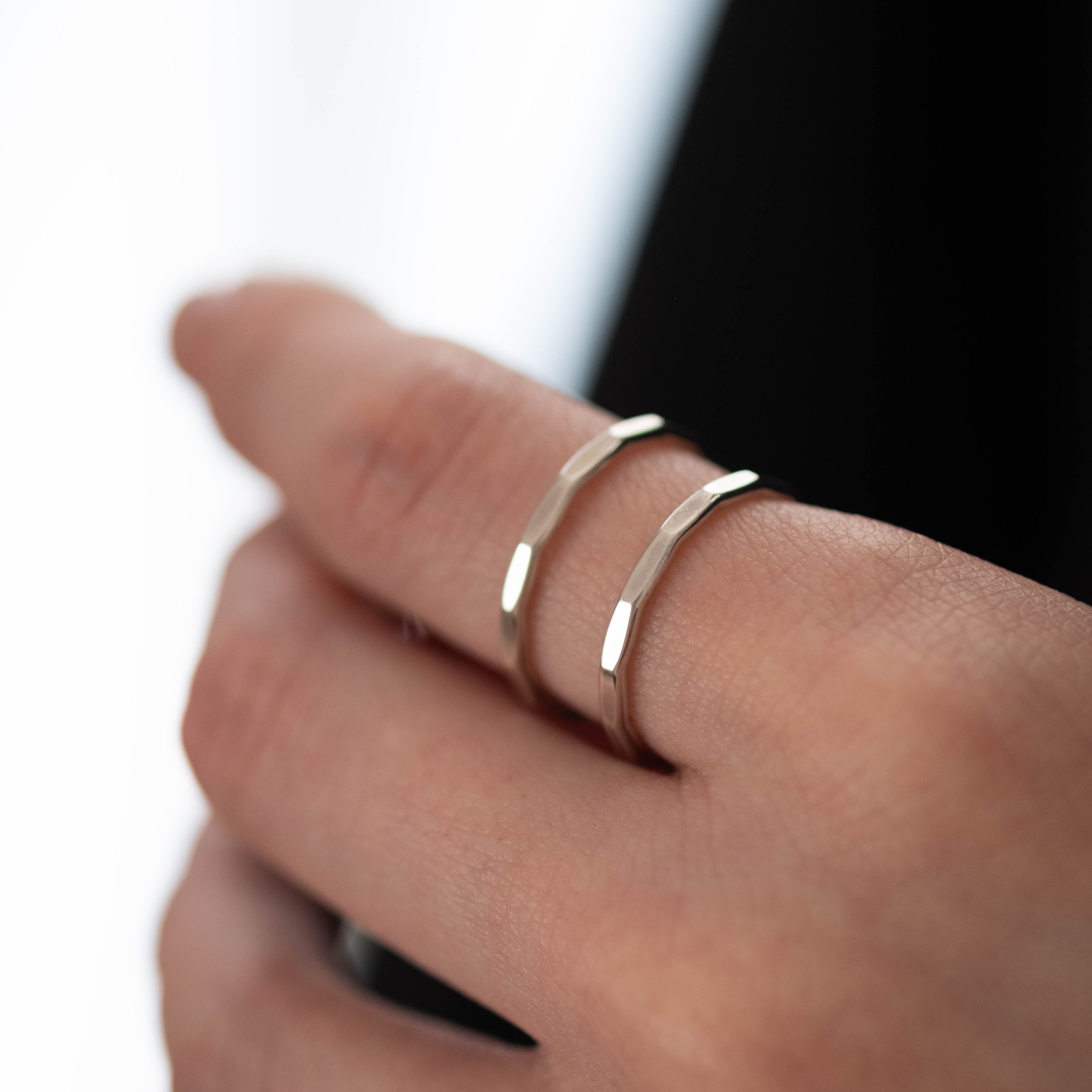 SOURCE objects - Silver Double Open Back Ring［MJM1-112 SV］リング