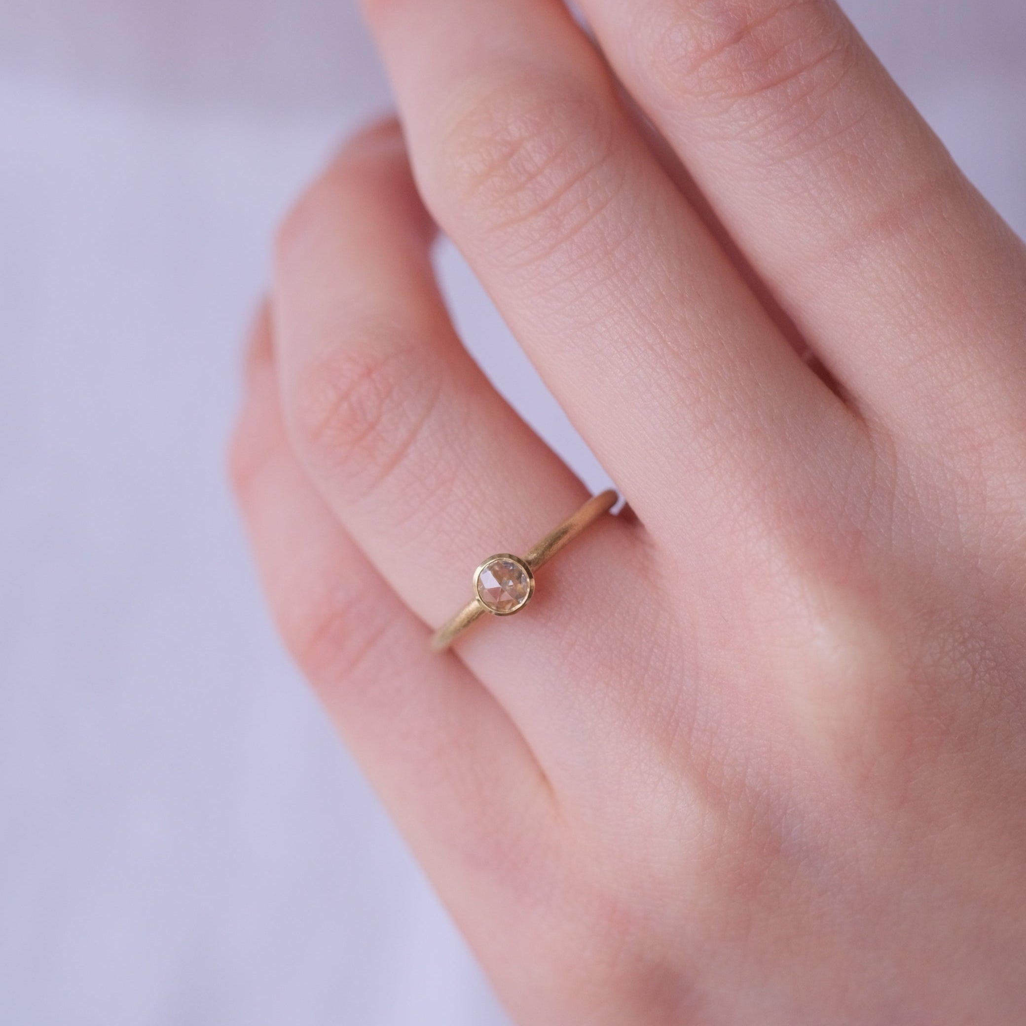 Ryui［Norme bezel/rose cut 婚約指輪］