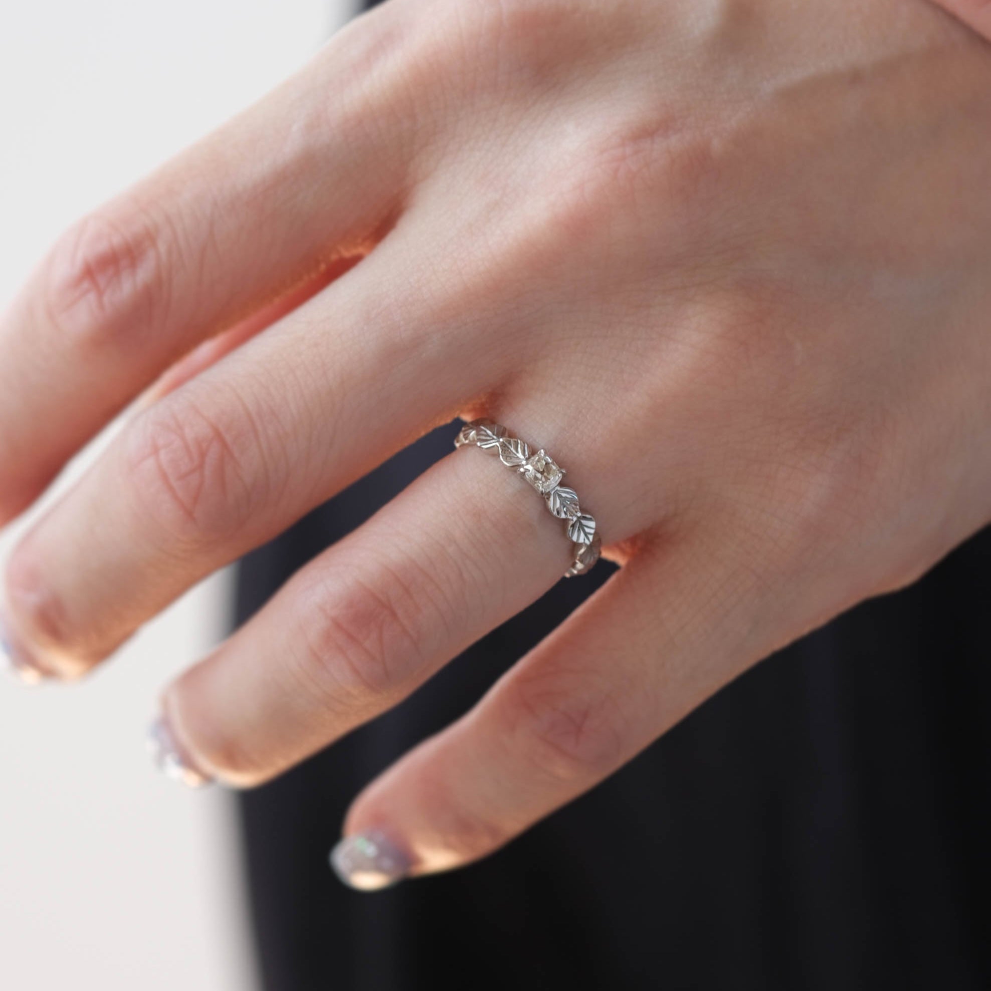 Ryui-BRIDAL RING［Leaf little K18YG］婚約指輪