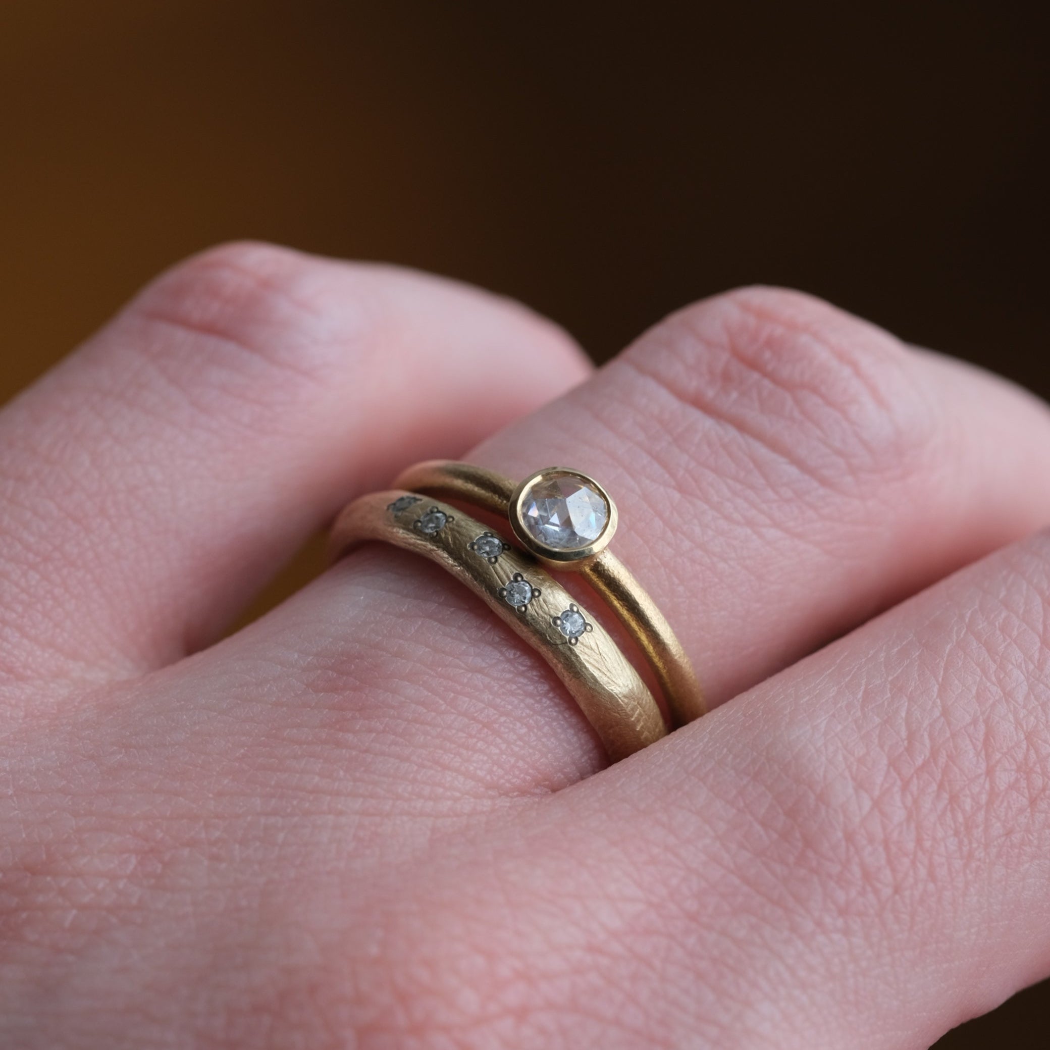Ryui［Norme bezel/rose cut 婚約指輪］