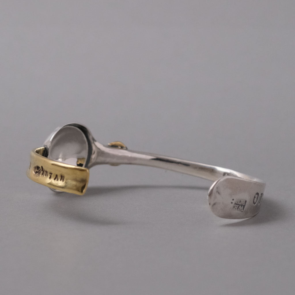 Egg spoon bangle［A202211AB072 Silver/Brass 1］バングル
