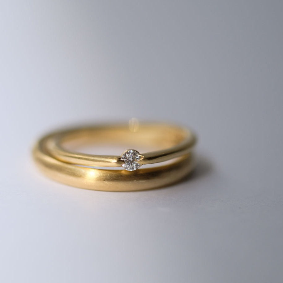 BRIDAL RING［E003 Straight Ring K18YG］結婚指輪