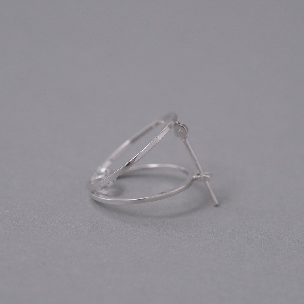 januka-CLIP HERKIMER DIAMOND Pierce［Silver］ピアス