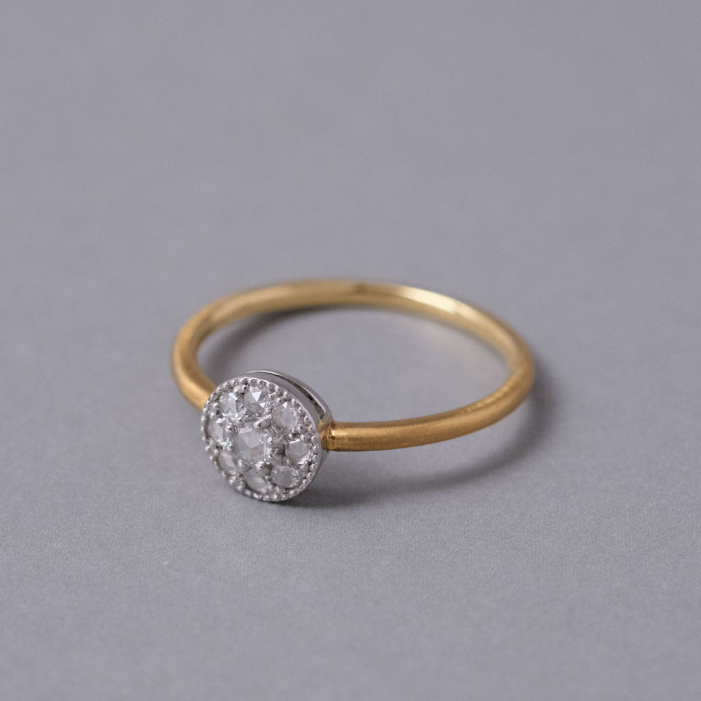 BRIDAL RING［さんさん K18YG×Pt900］婚約指輪