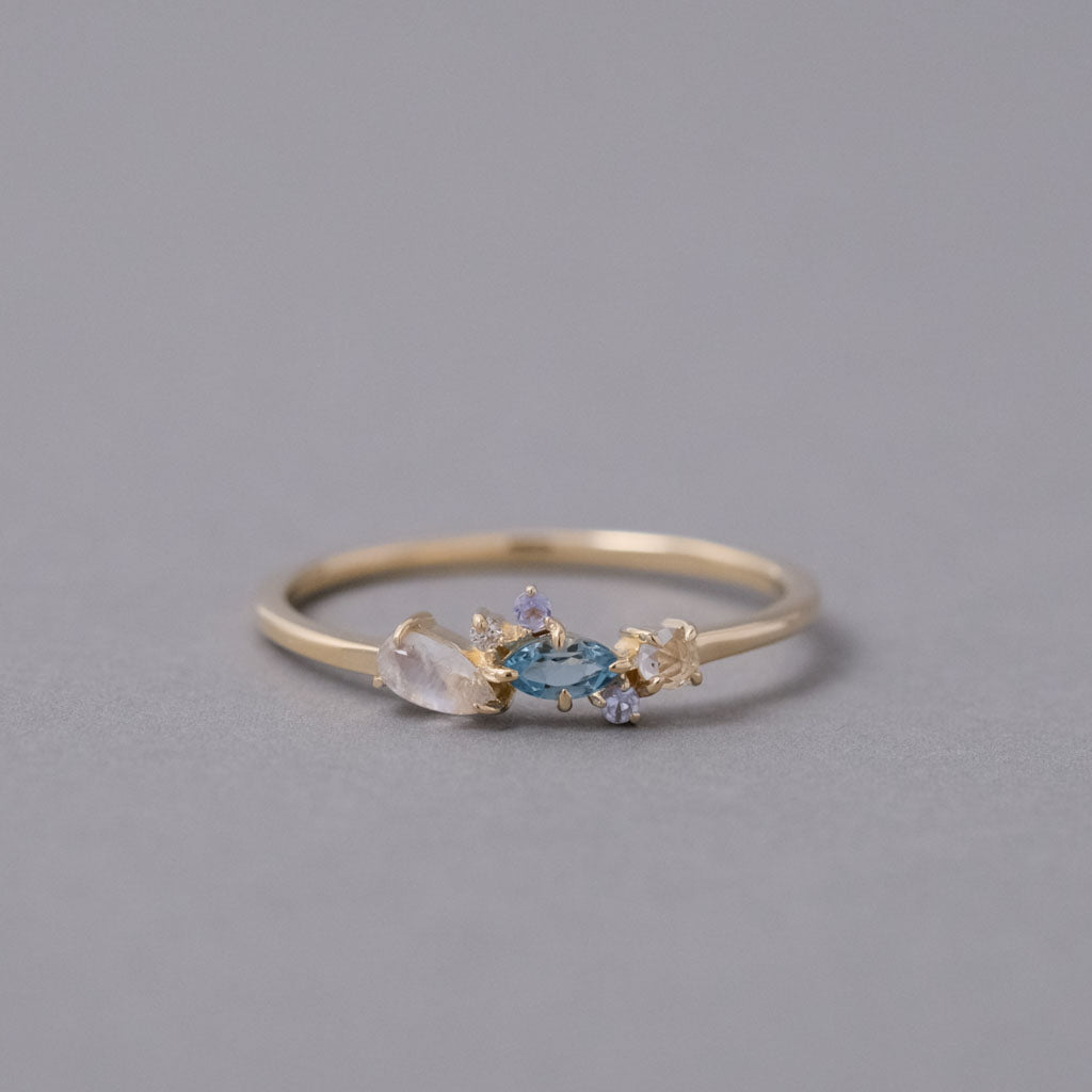 sowi-Twinkling blue Ring［309R0360-GW-TY K10YG #11］リング