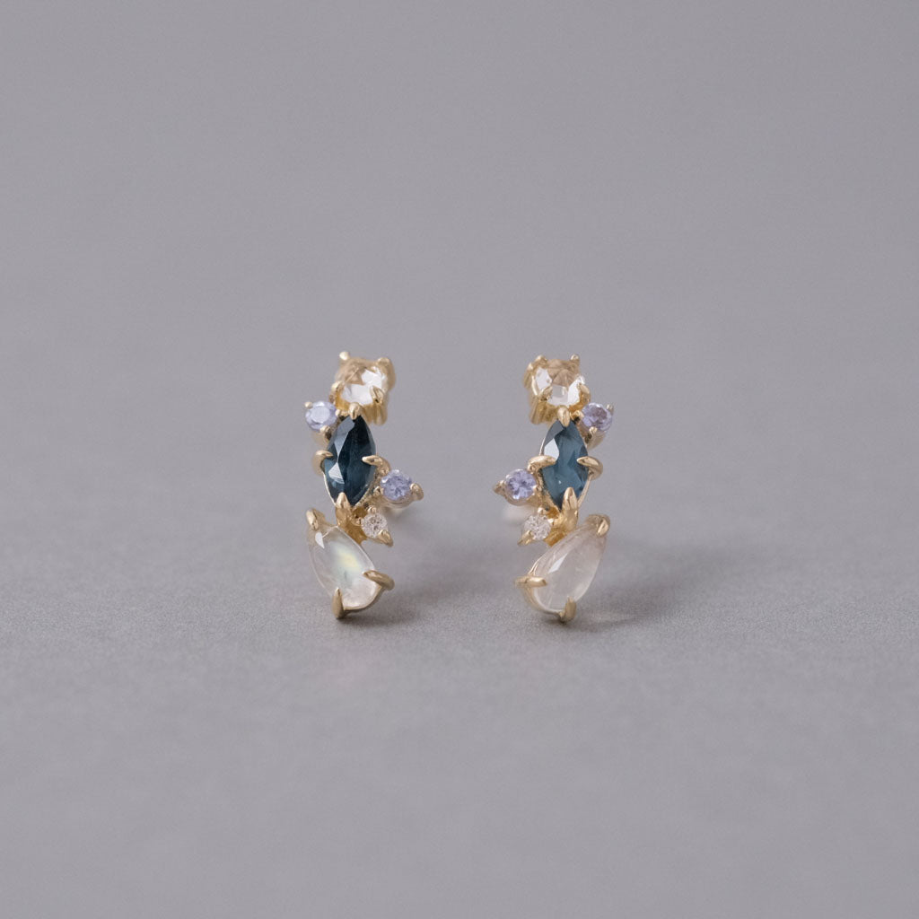 sowi-Twinkling blue Pierce［309E0434-1-TY K10YG］ピアス