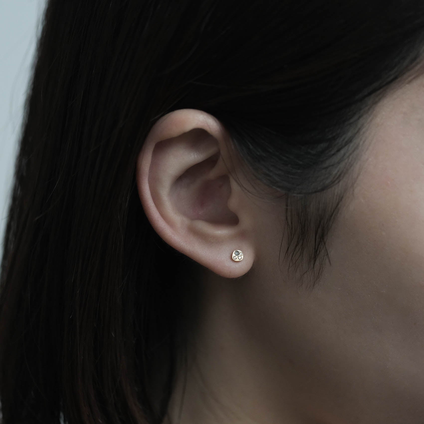 Atelier d'antan - Round Chocolate Pierce［A024201AP013 K18］ピアス