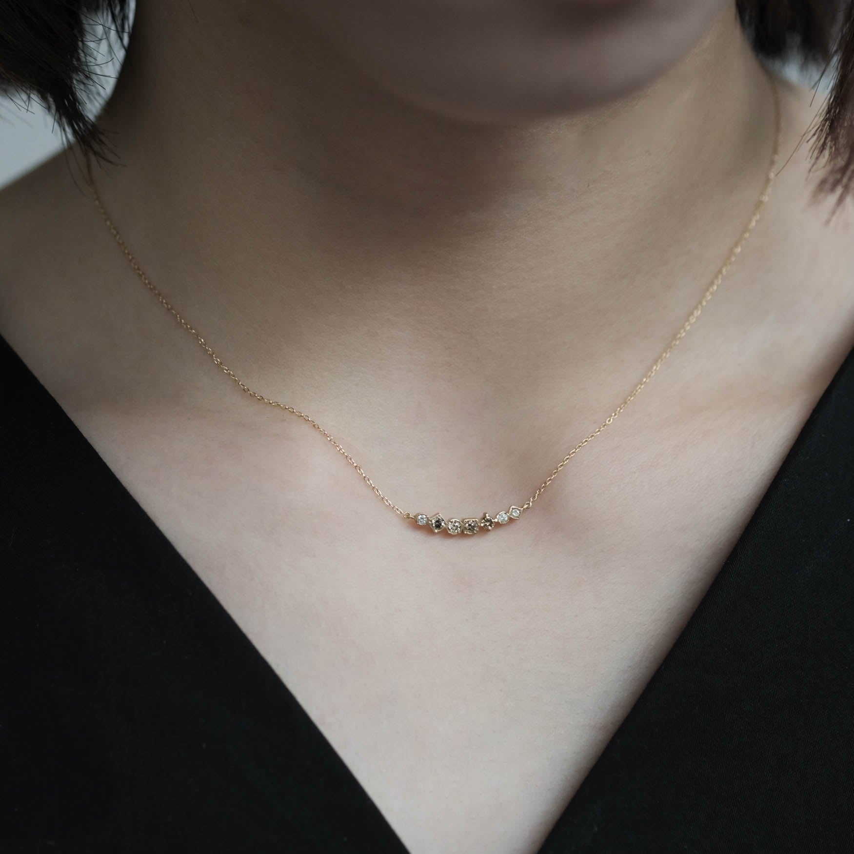 Atelier d'antan - Mixed Chocolate Necklace［A024251AN043 K18］ネックレス