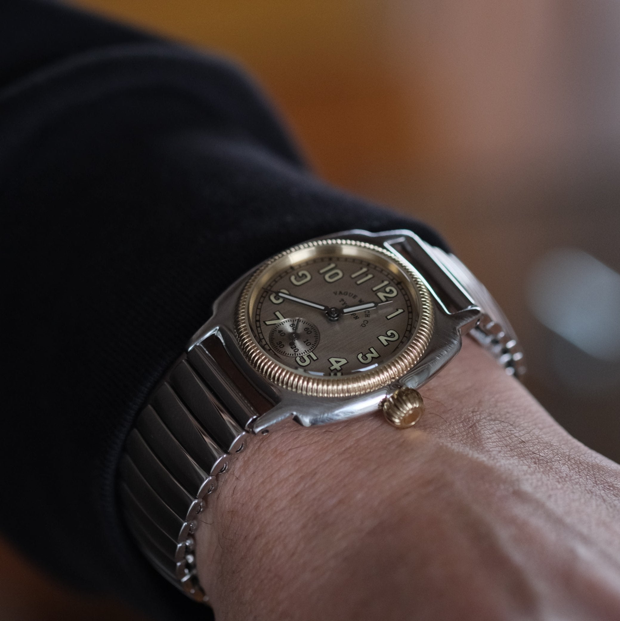 VAGUE WATCH CO. COUSSIN レディース 28mm 新品電池 VAGUE WATCH CO. / Coussin 12 Extension 28mm/14mm (GOLD