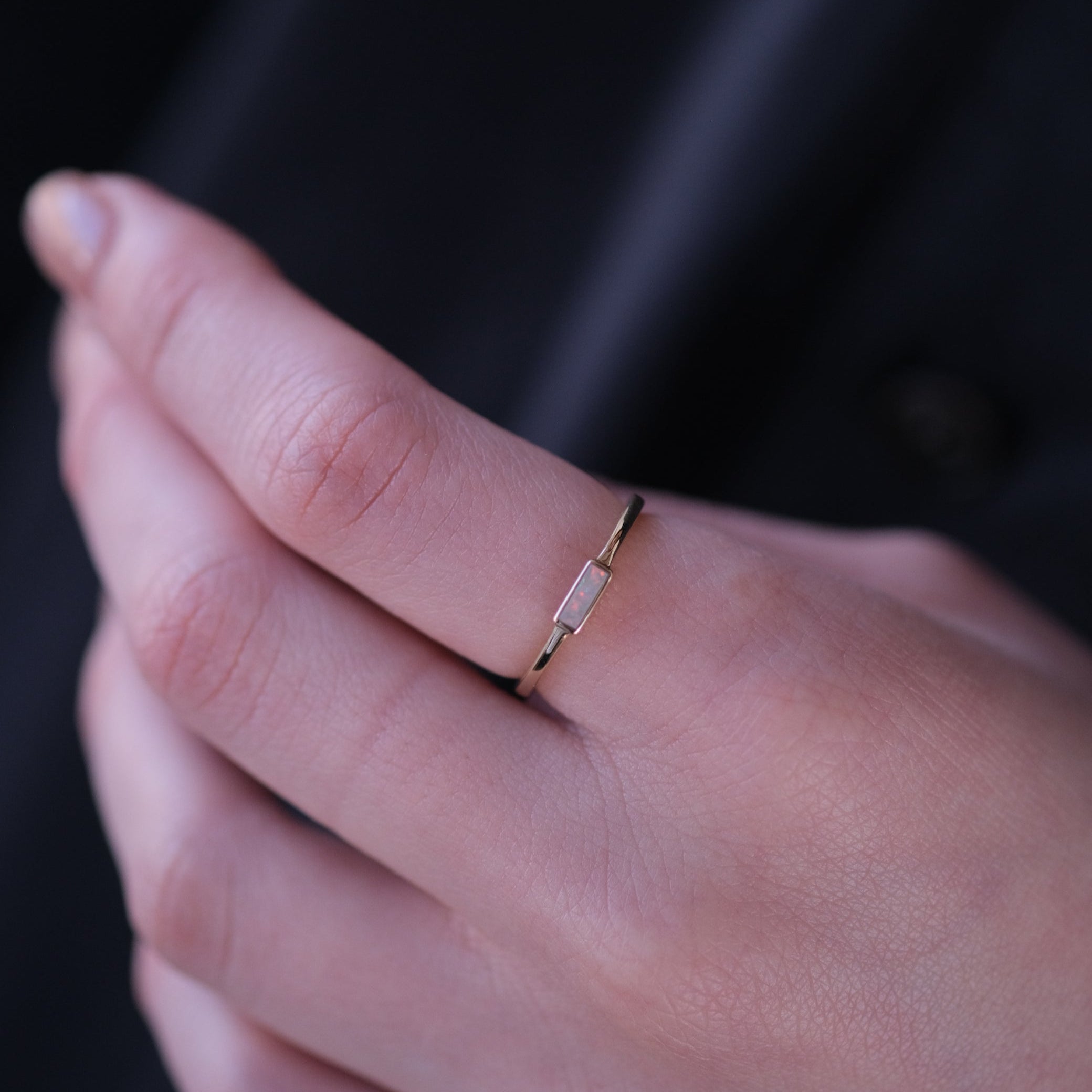 オーロラ オパールリング(L)【K10YG】　Sowi オーロラ・オパール・リング(S)【K10YG】 – sowi