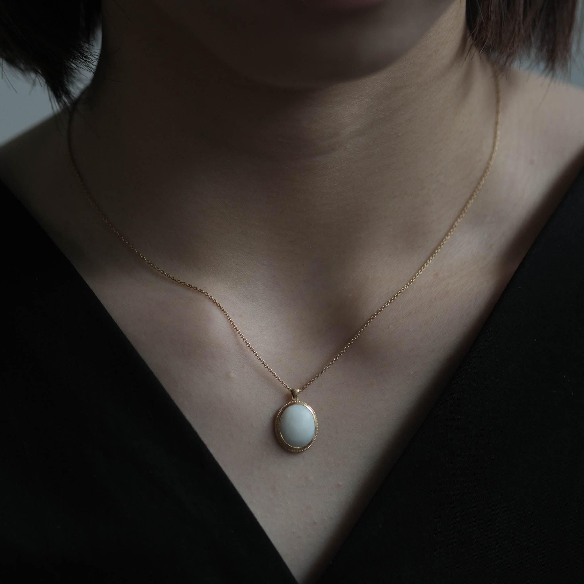 Atelier d'antan - Oval Shell Necklace［A023212AN036 K18］ネックレス
