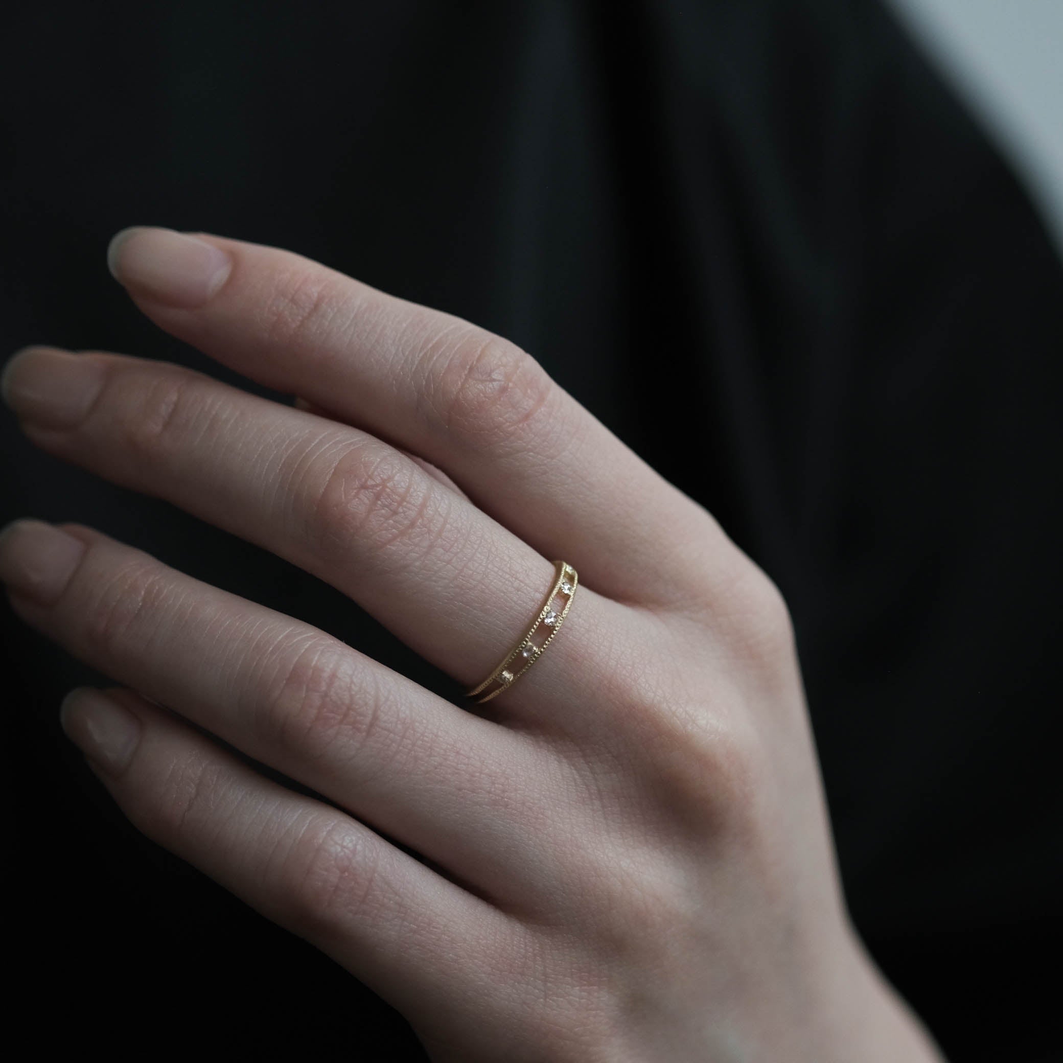 Atelier d'antan -  Rosecut Dia Ring［A023232AR058 K18］リング