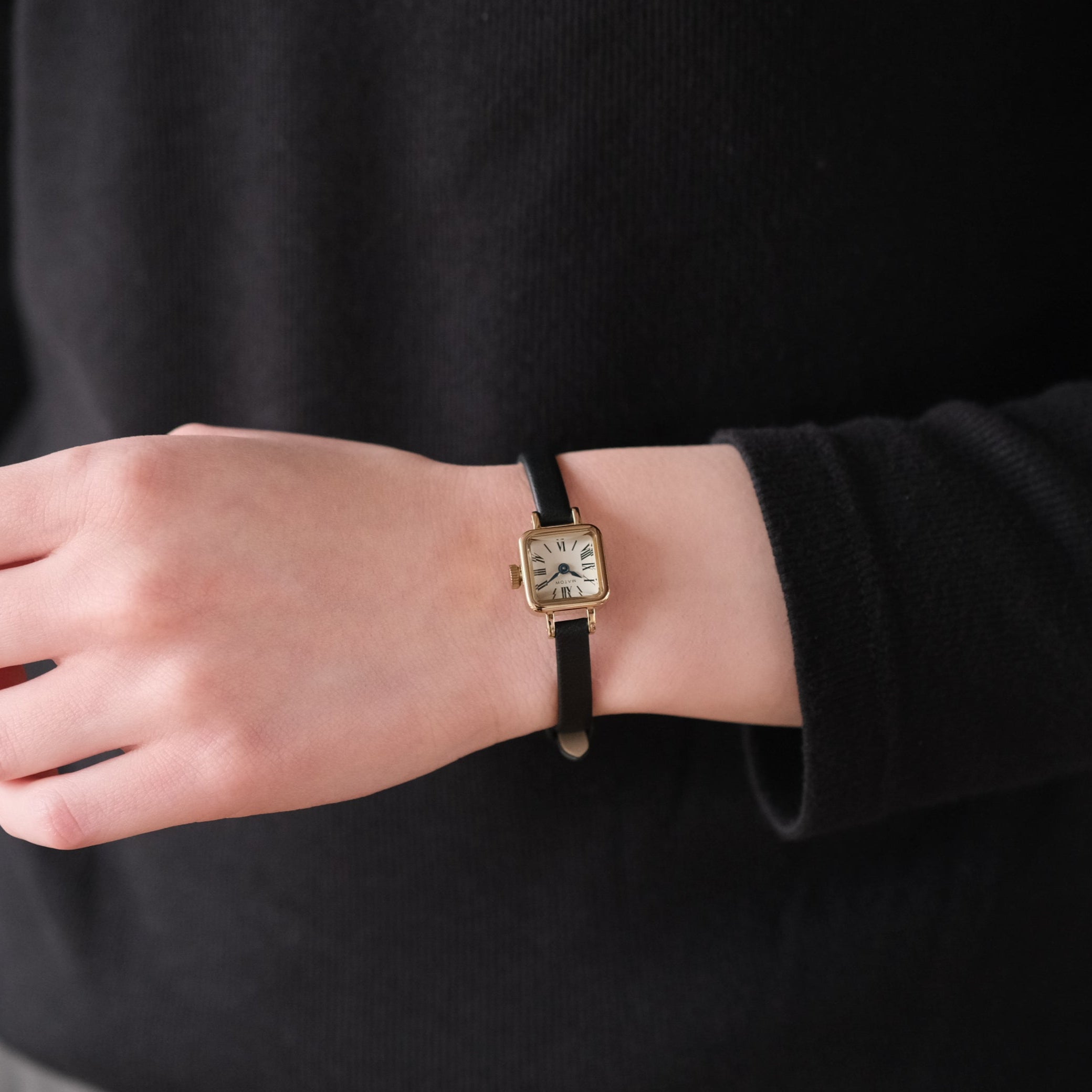 MATOW : Tsuki 淡月 Gold Black Leather