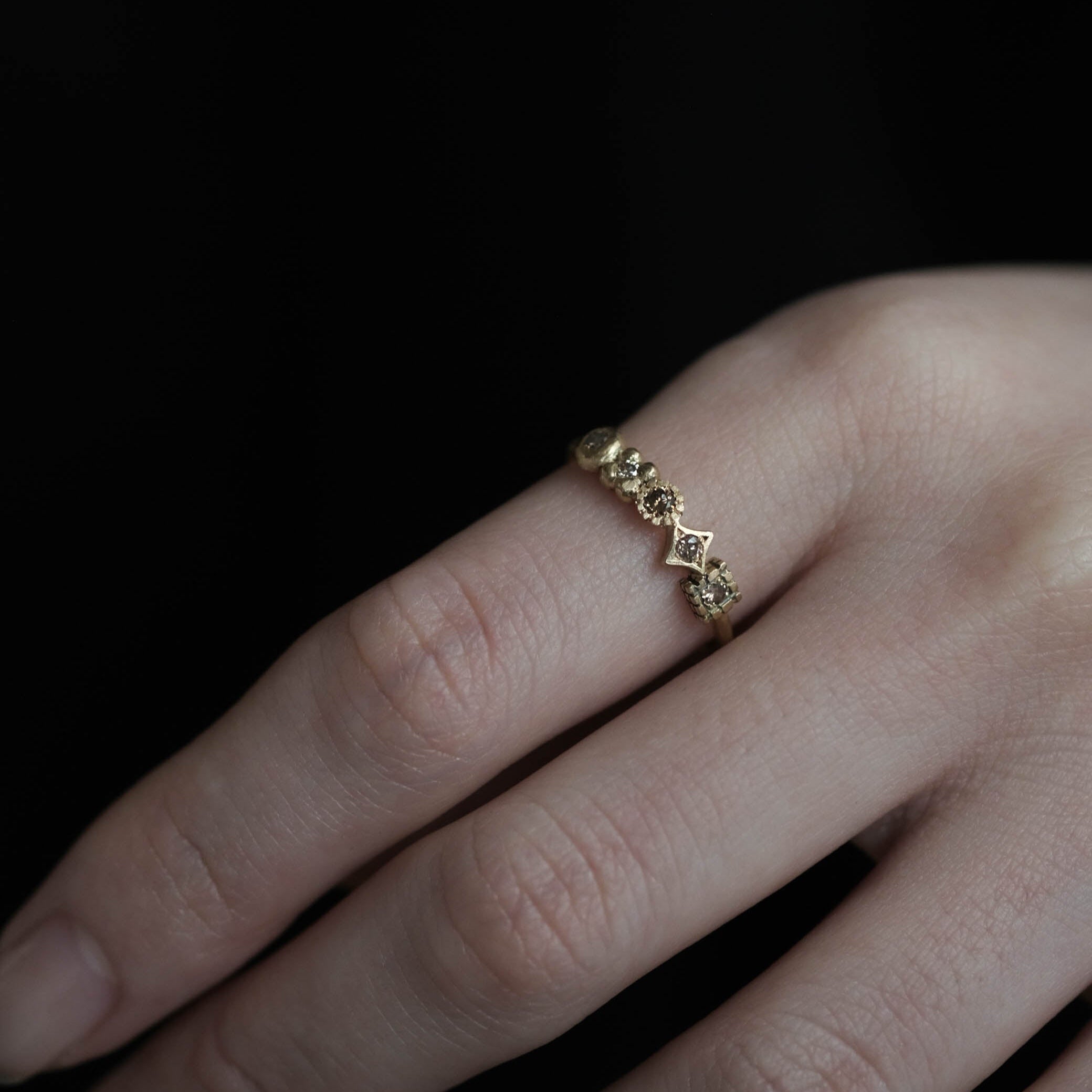 Atelier d'antan - Mixed Chocolate Ring［A024242AR037 K18］リング