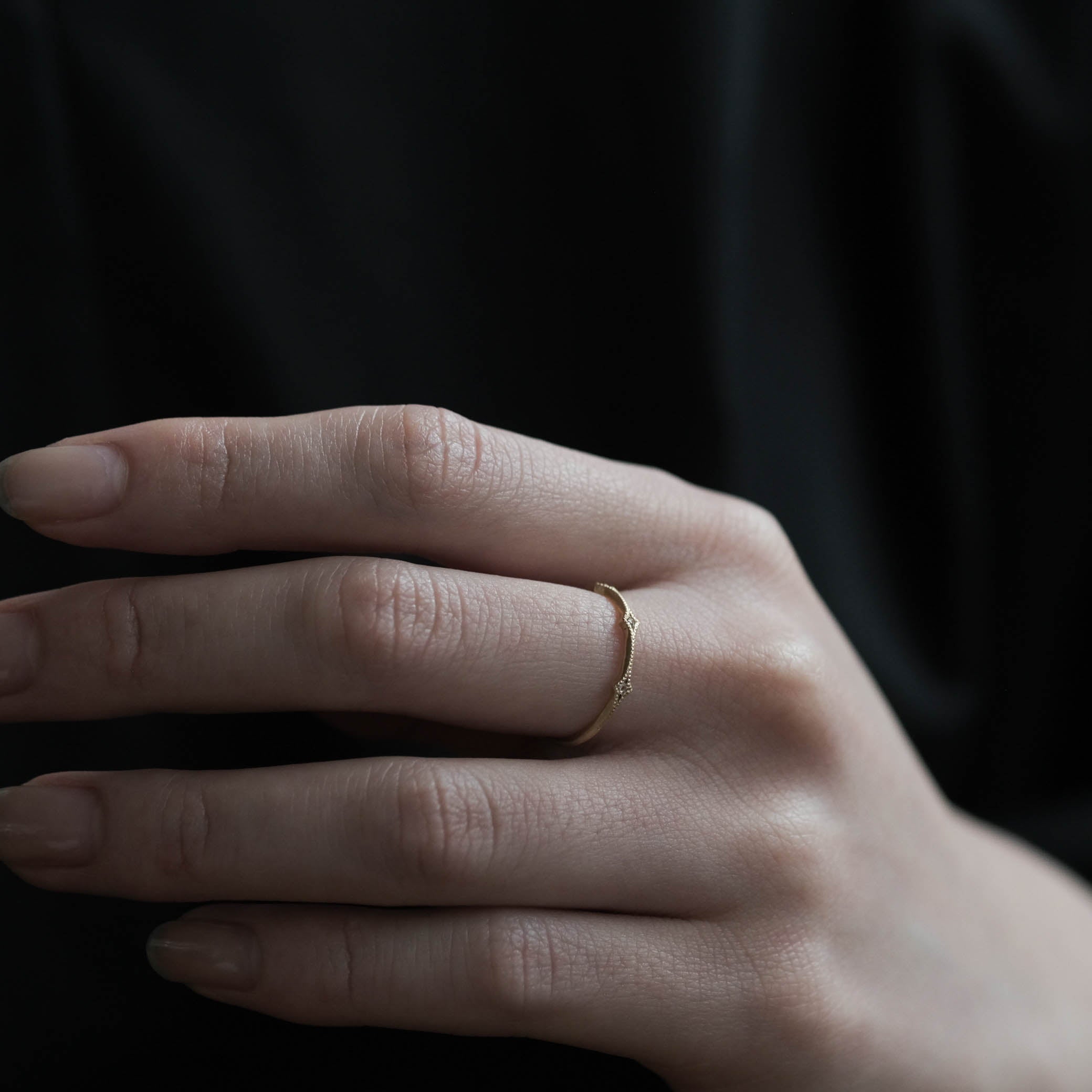 Atelier d'antan - 3 Rosecut Dia Milgrain Ring［A023252AR081 K18］リング