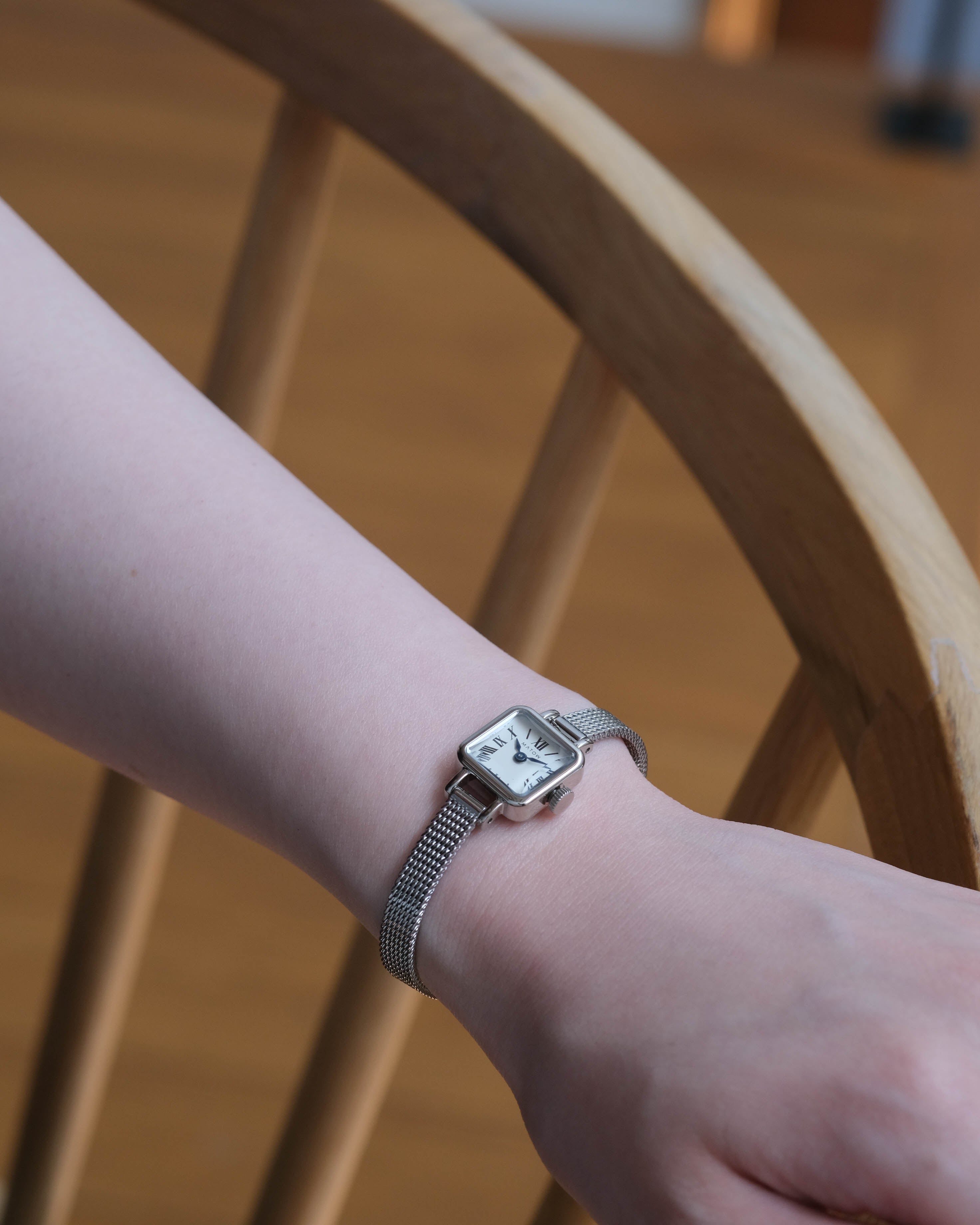 MATOW : Tsuki 淡月 Silver / White Mesh