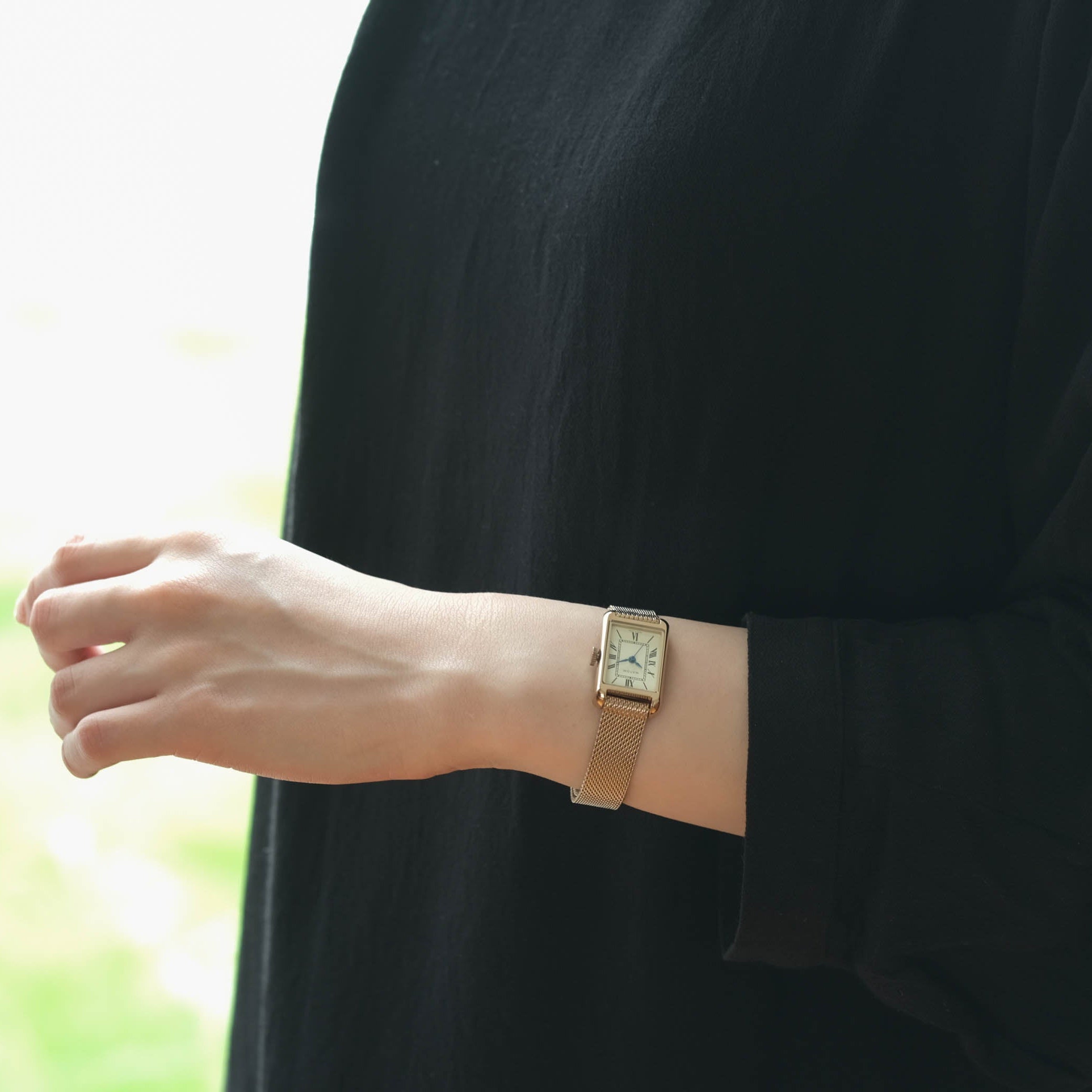 MATOW-Tsuki 朧月 ［MW004002 - Rose Gold Mesh］腕時計