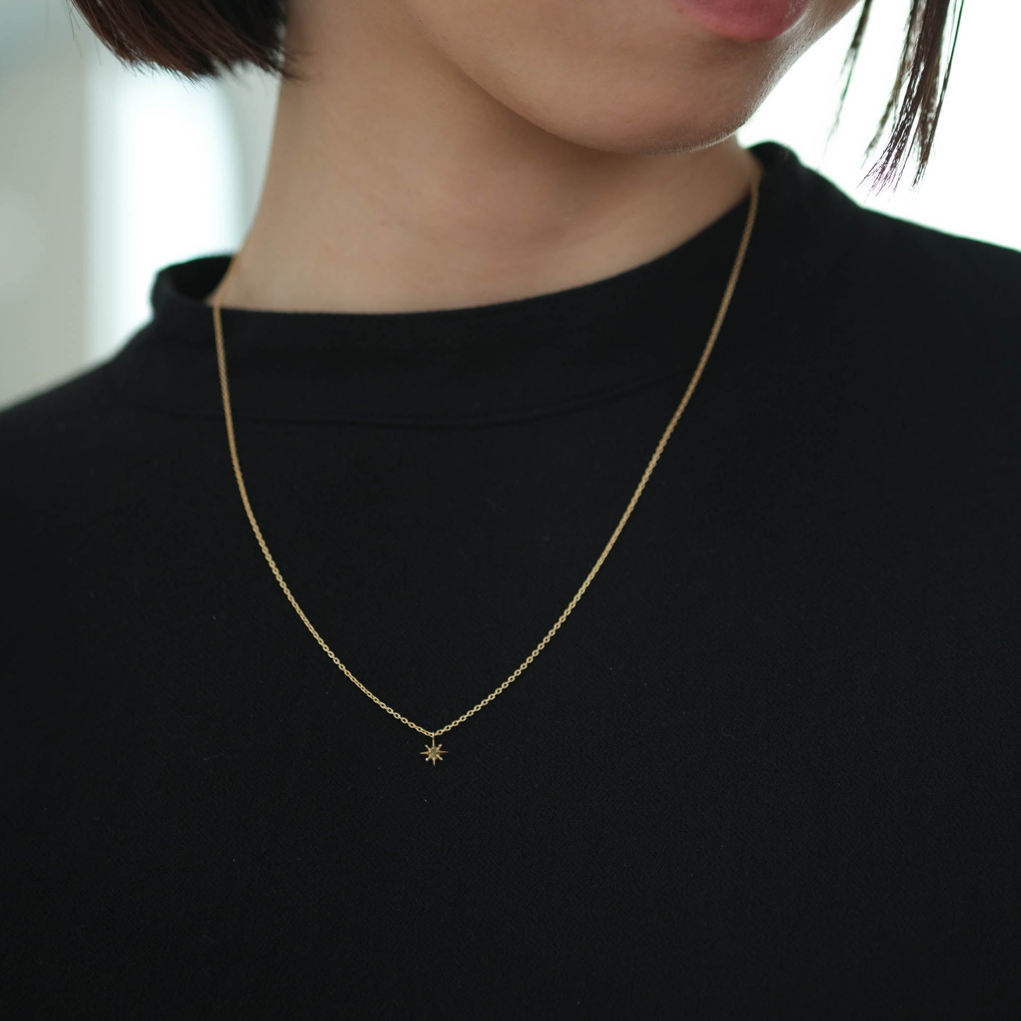 ACE by morizane-sun emerald necklace［AU750203E K18YG］ネックレス