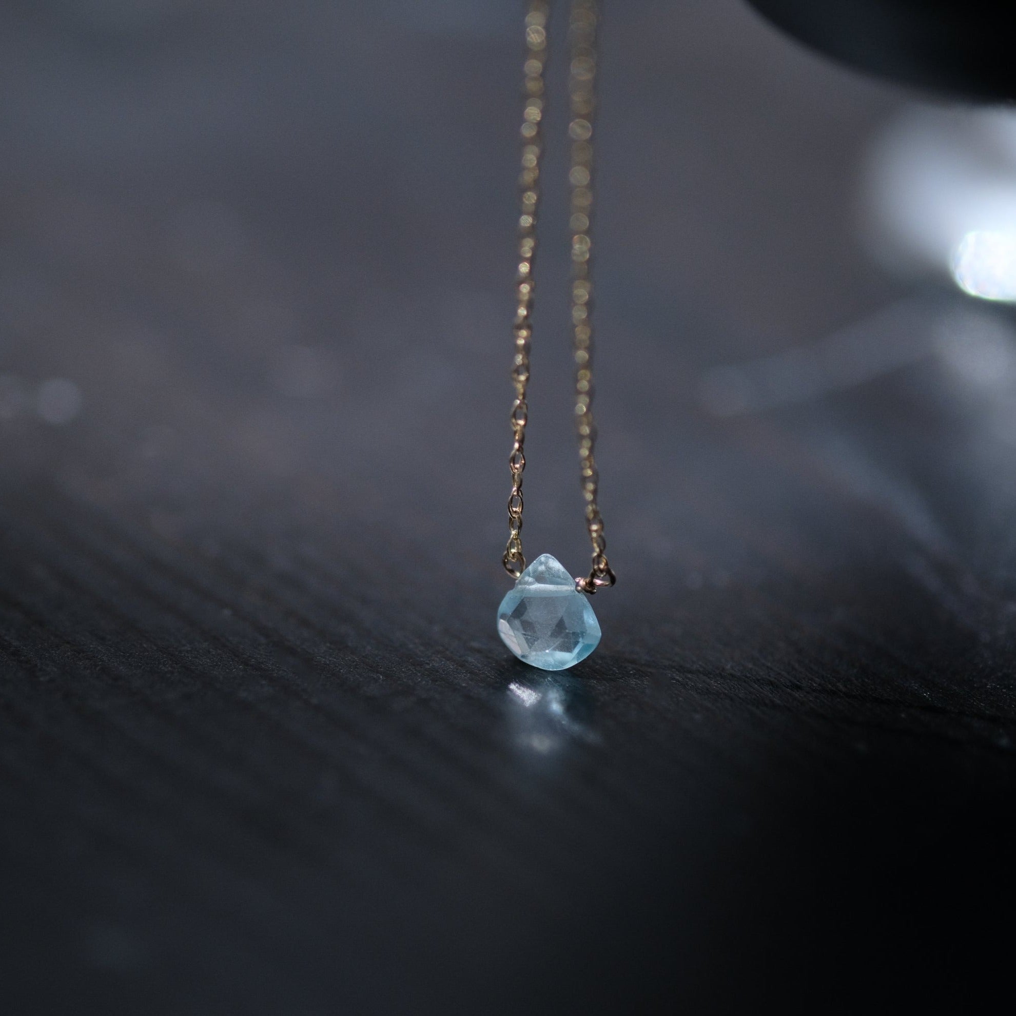 Marroncut Stone Necklace ［A301241AN289 K10 Zircon］ネックレス